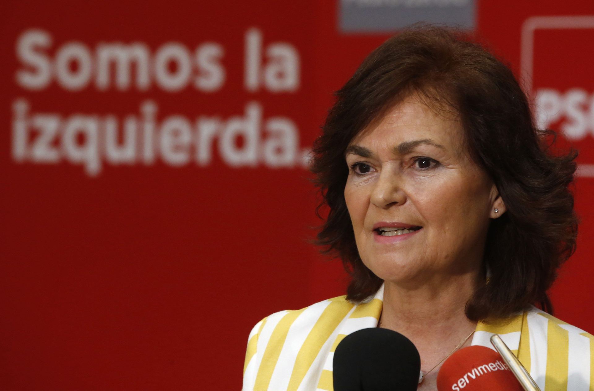 La nueva vicepresidenta del Gobierno, Carmen Calvo. / EFE