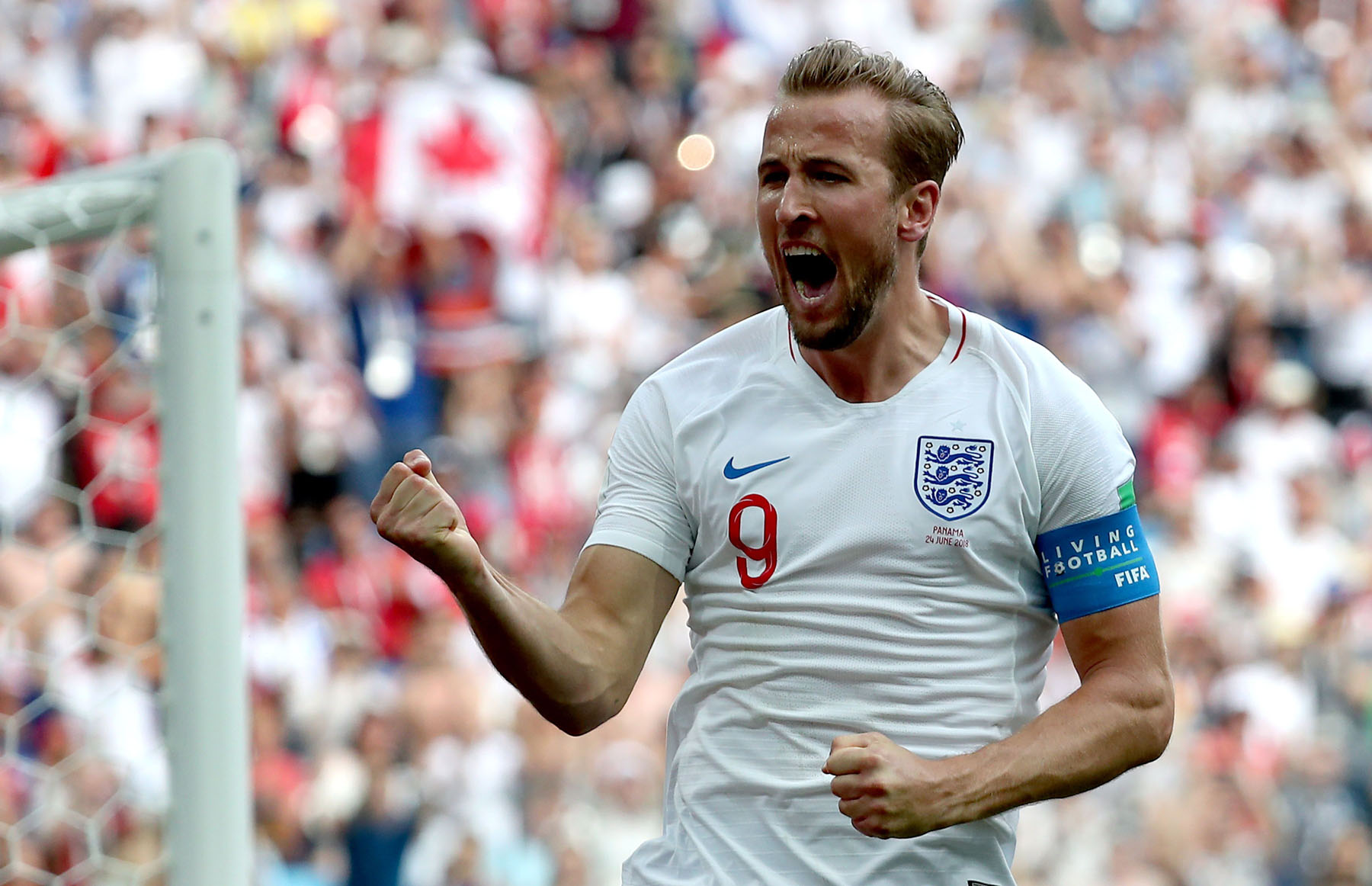 Harry Kane anotó tres goles que, junto a los dos que marcó a Túnez, le hacen ser el pichichi del Mundial.