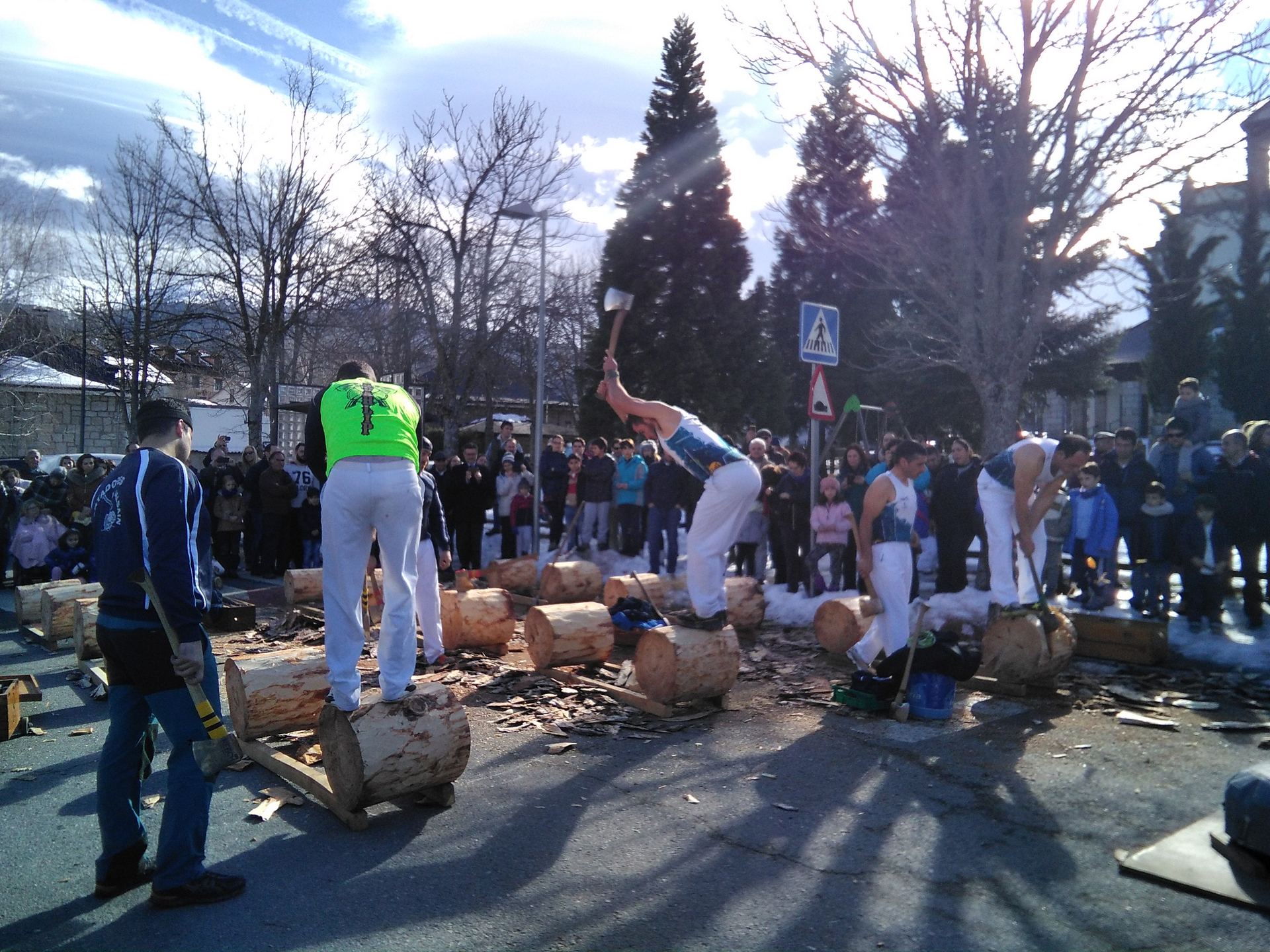 Los cortadores de troncos de Valsaín celebrarán la primera semifinal de su Liga.