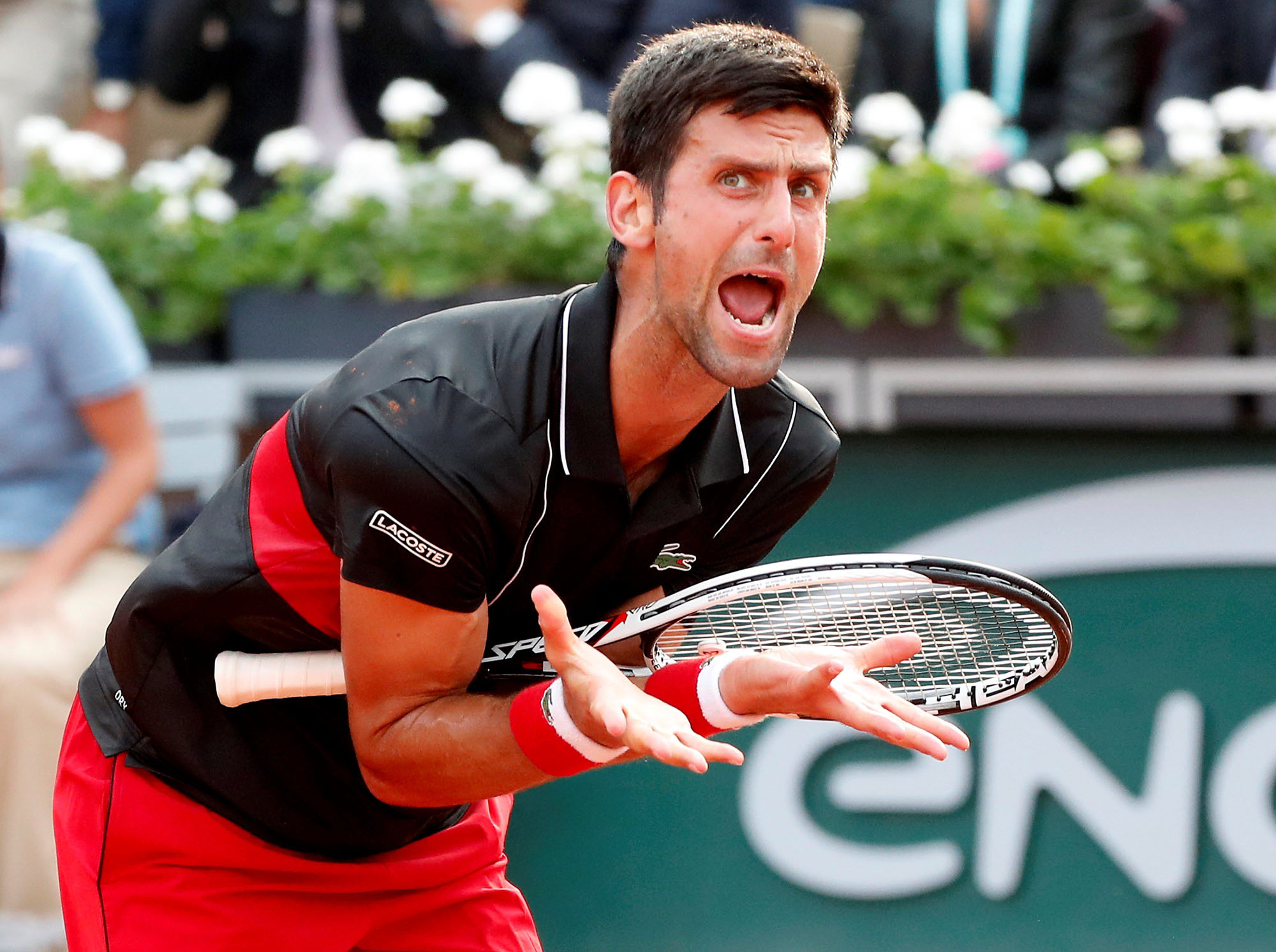 ‘Nole’ se lamenta. / EFE