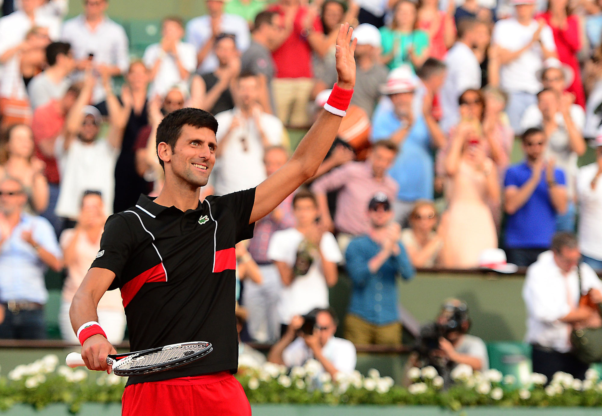 Novak Djokovic celebra su triunfo ante Fernando Verdasco.