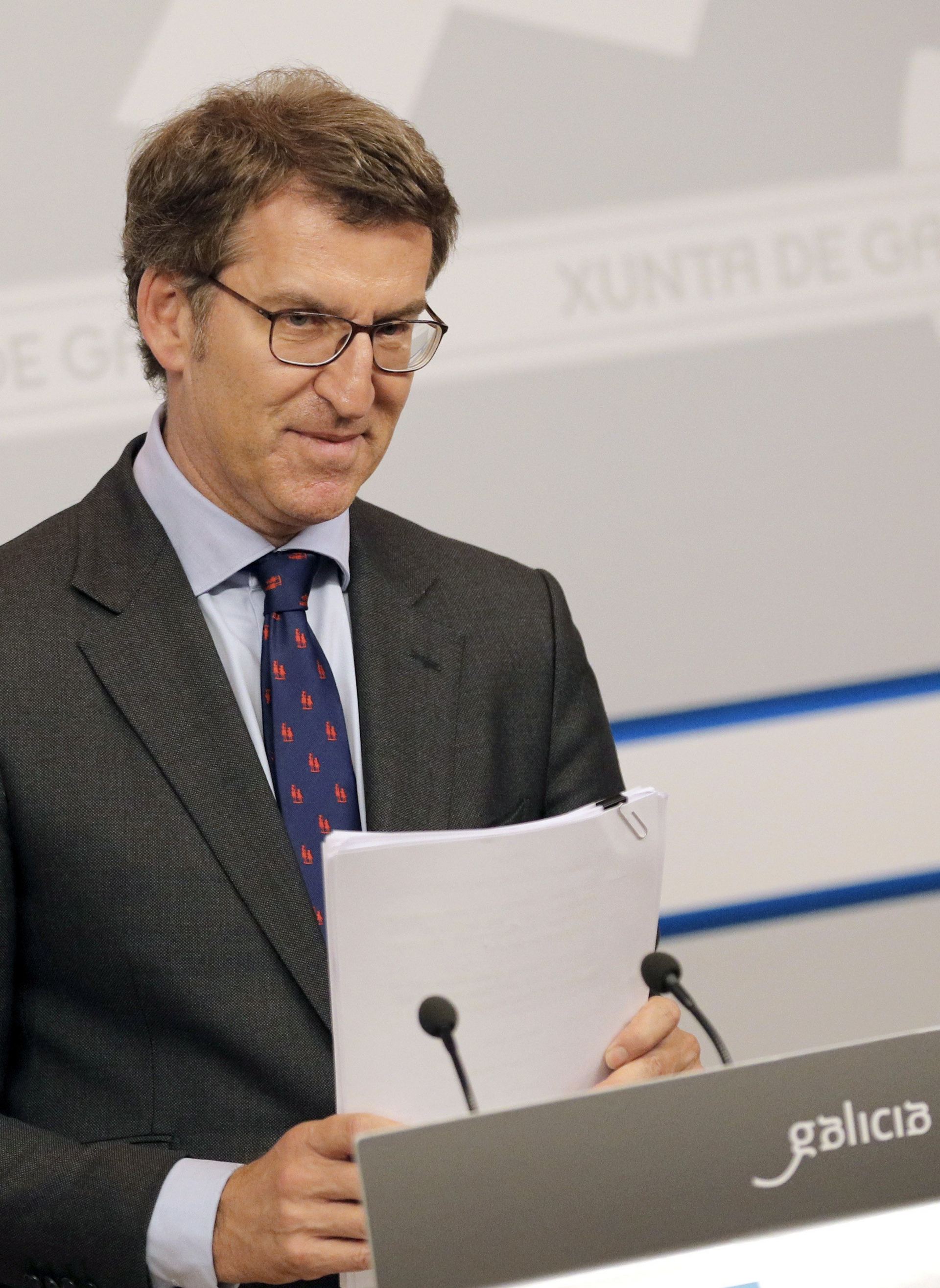 El presidente de la Xunta de Galicia, Alberto Núñez Feijóo.