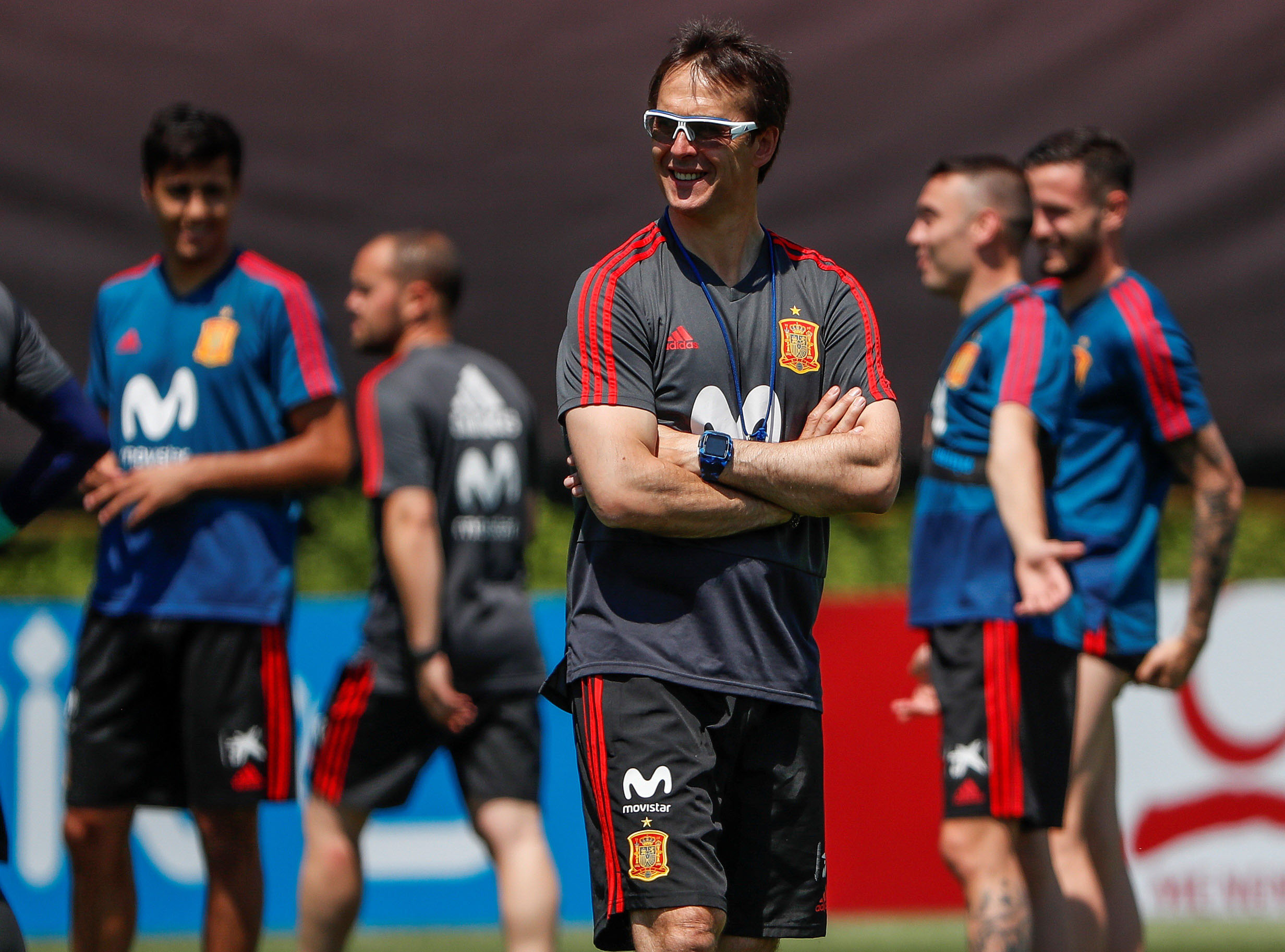 Lopetegui, en un entrenamiento.
