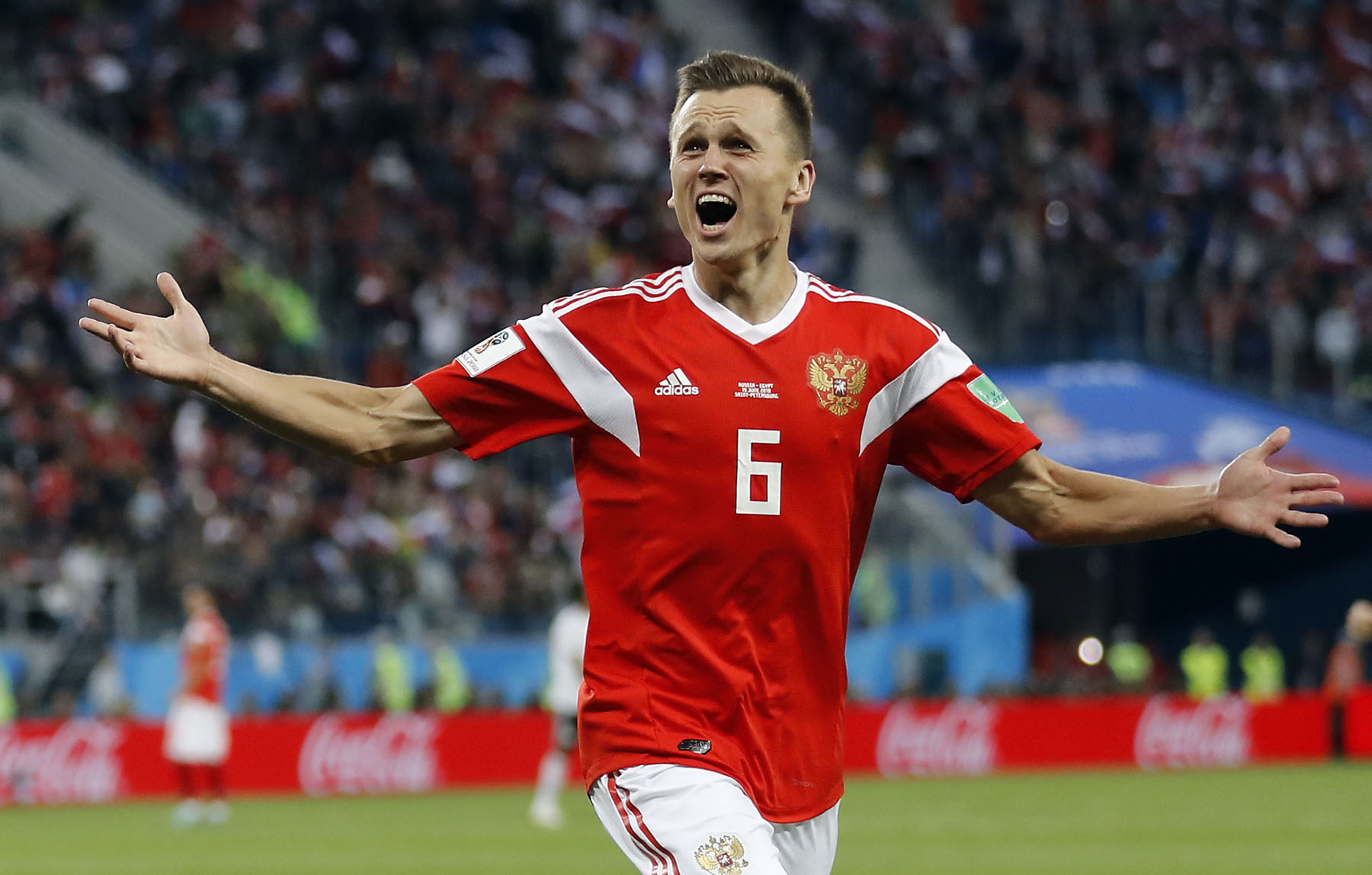Cheryshev, autor de otro gol ante Egipto, volvió a destacar en el triunfo ruso.