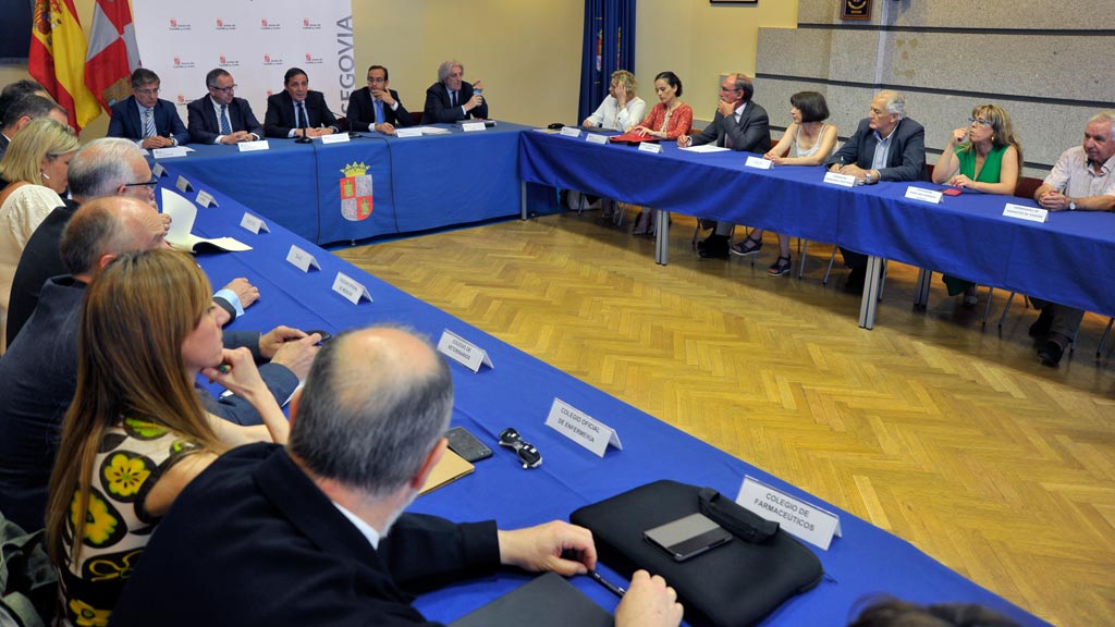 Consejo de Dirección de Sanidad celebrado ayer en Segovia. /kamarero