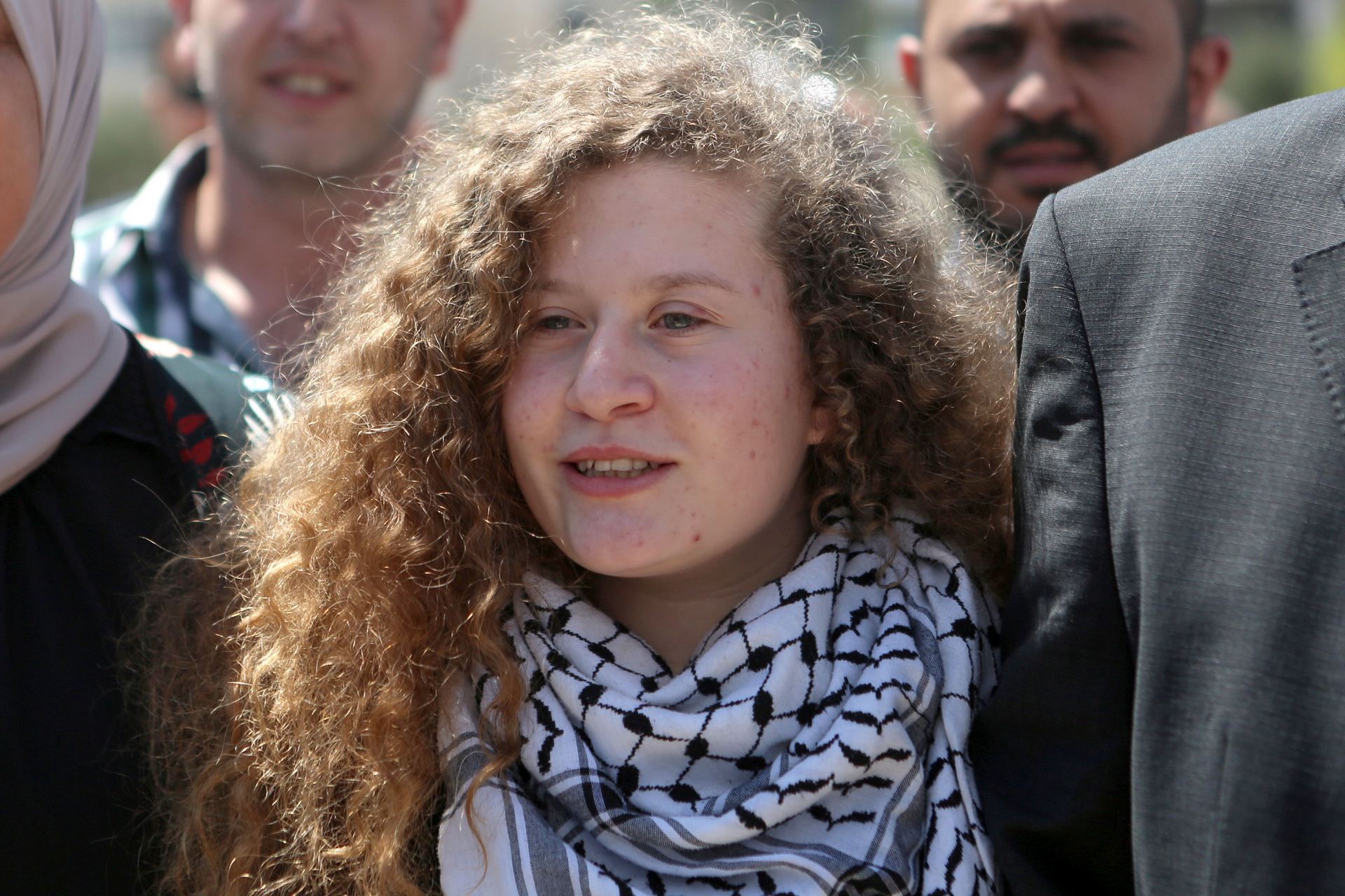 La adolescente palestina de 17 años Ahed Tamini en Ramala.