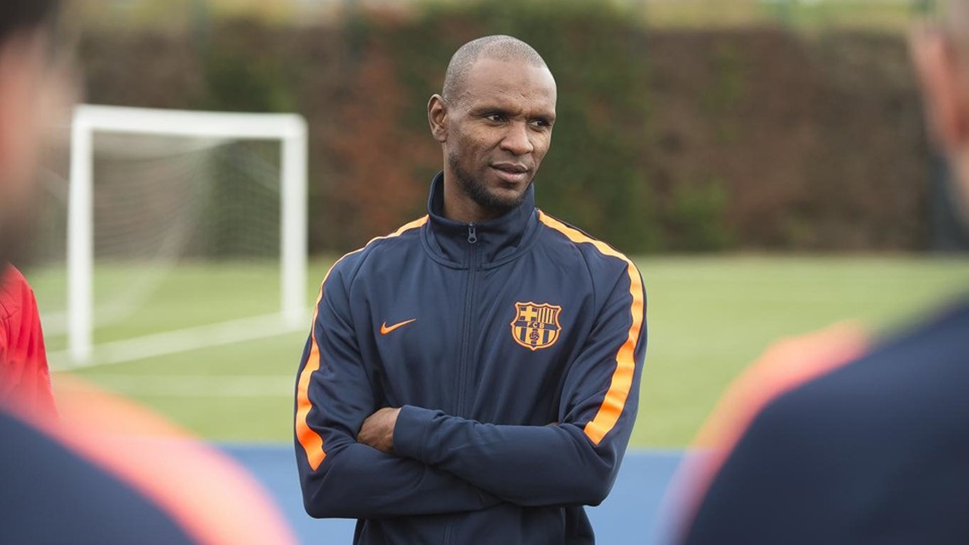 El exjugador del FC Barcelona y actual director técnico del club, Eric Abidal.