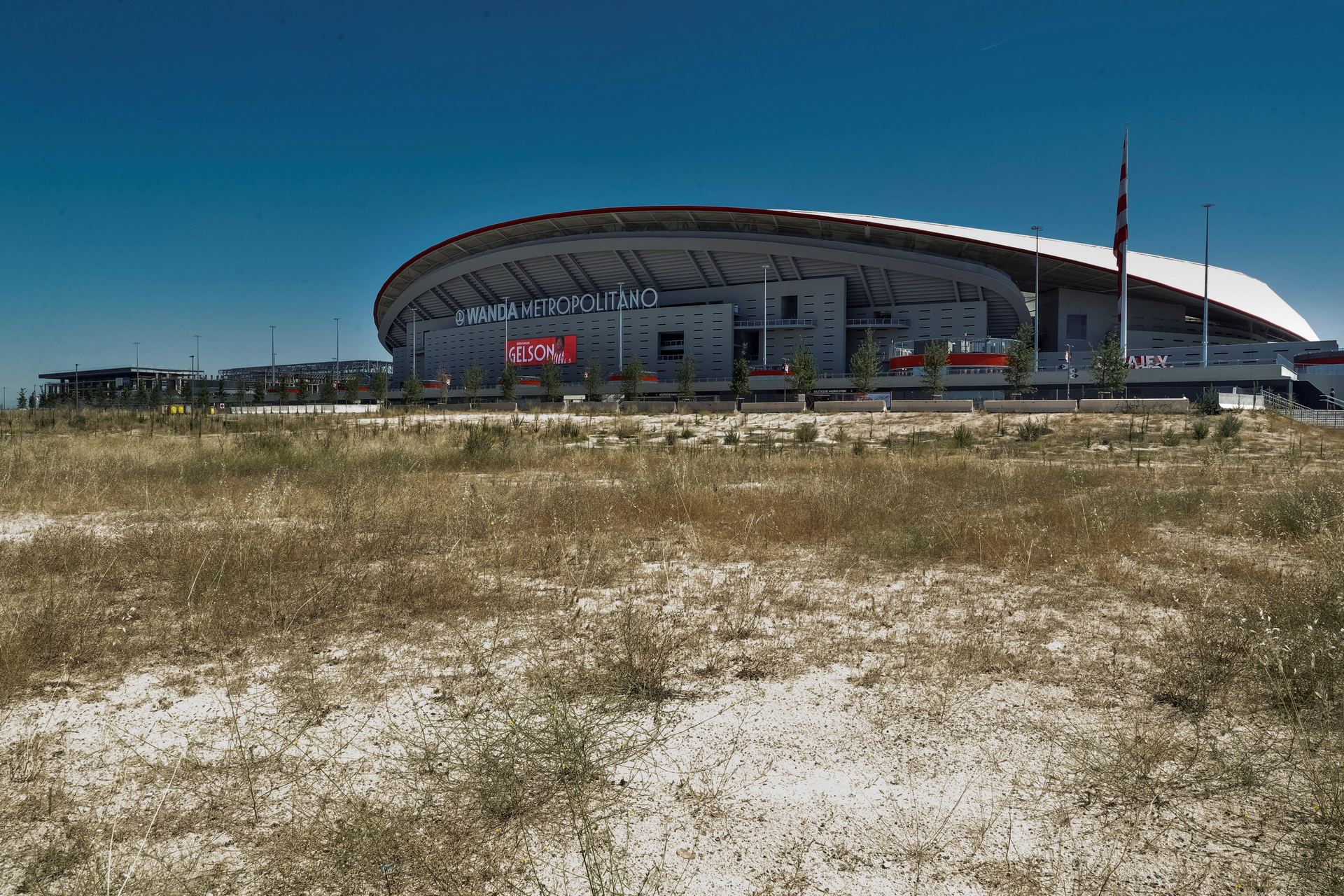 El estadio del Wanda Metropolitano está ubicado en el distrito de San Blas-Canillejas en Madrid. / Efe