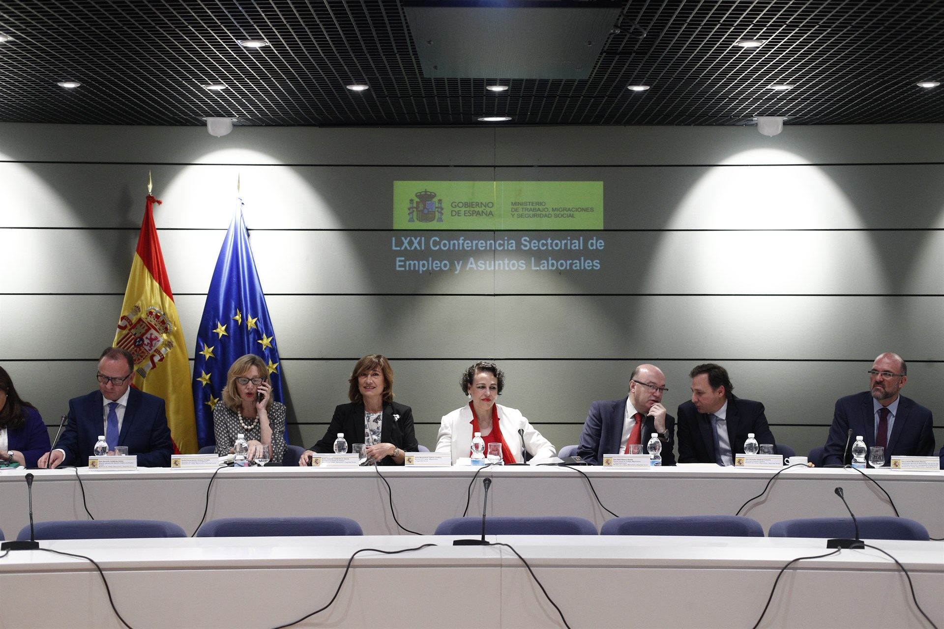 Magdalena Valerio preside su primera Conferencia Sectorial de Empleo.