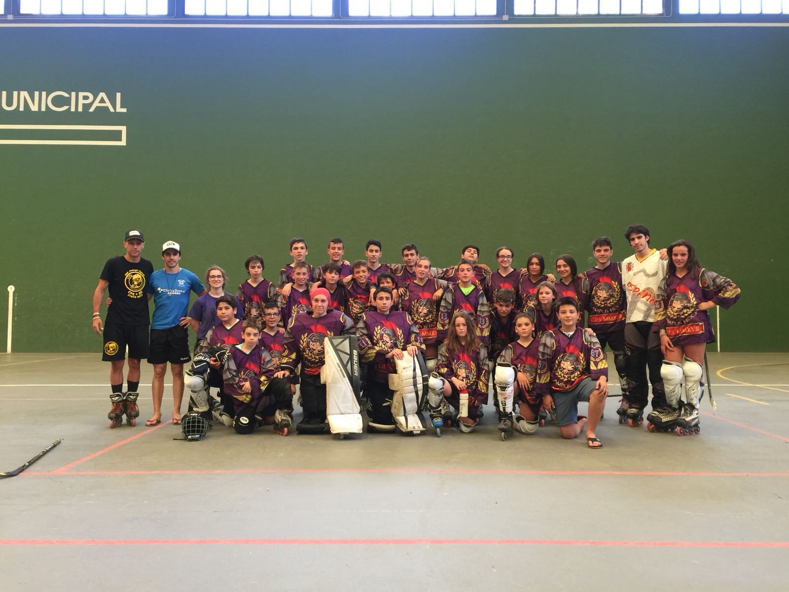 Rocío Iglesias, Jorge y Dani Collantes fueron los entrenadores del campus deportivo y de ocio en Valsaín.