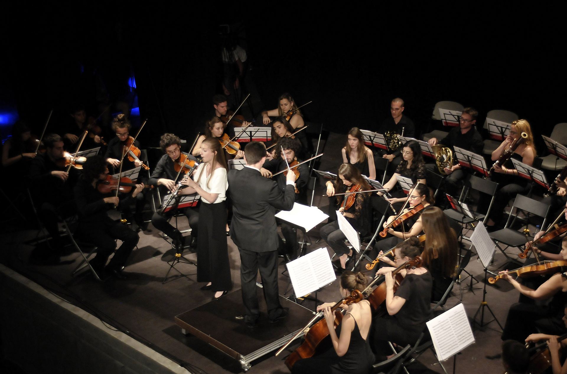 Imagen del ‘Maratón de directores’ de ayer noche en el Teatro Canónigos.