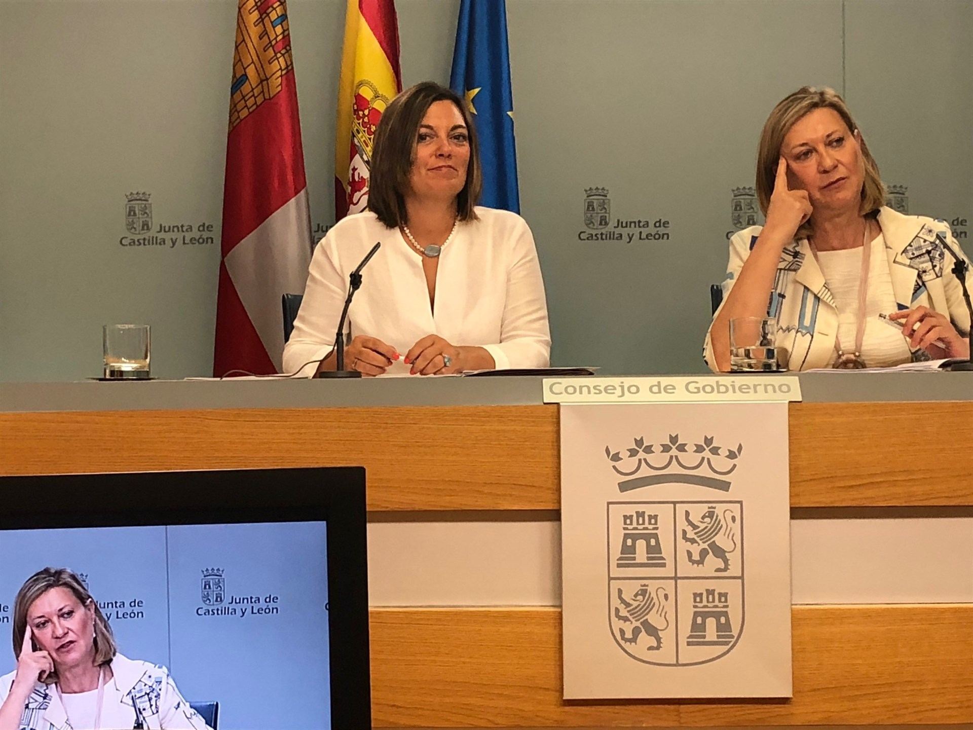 Rueda de prensa de Milagros Marcos posterior al Consejo de Gobierno de ayer