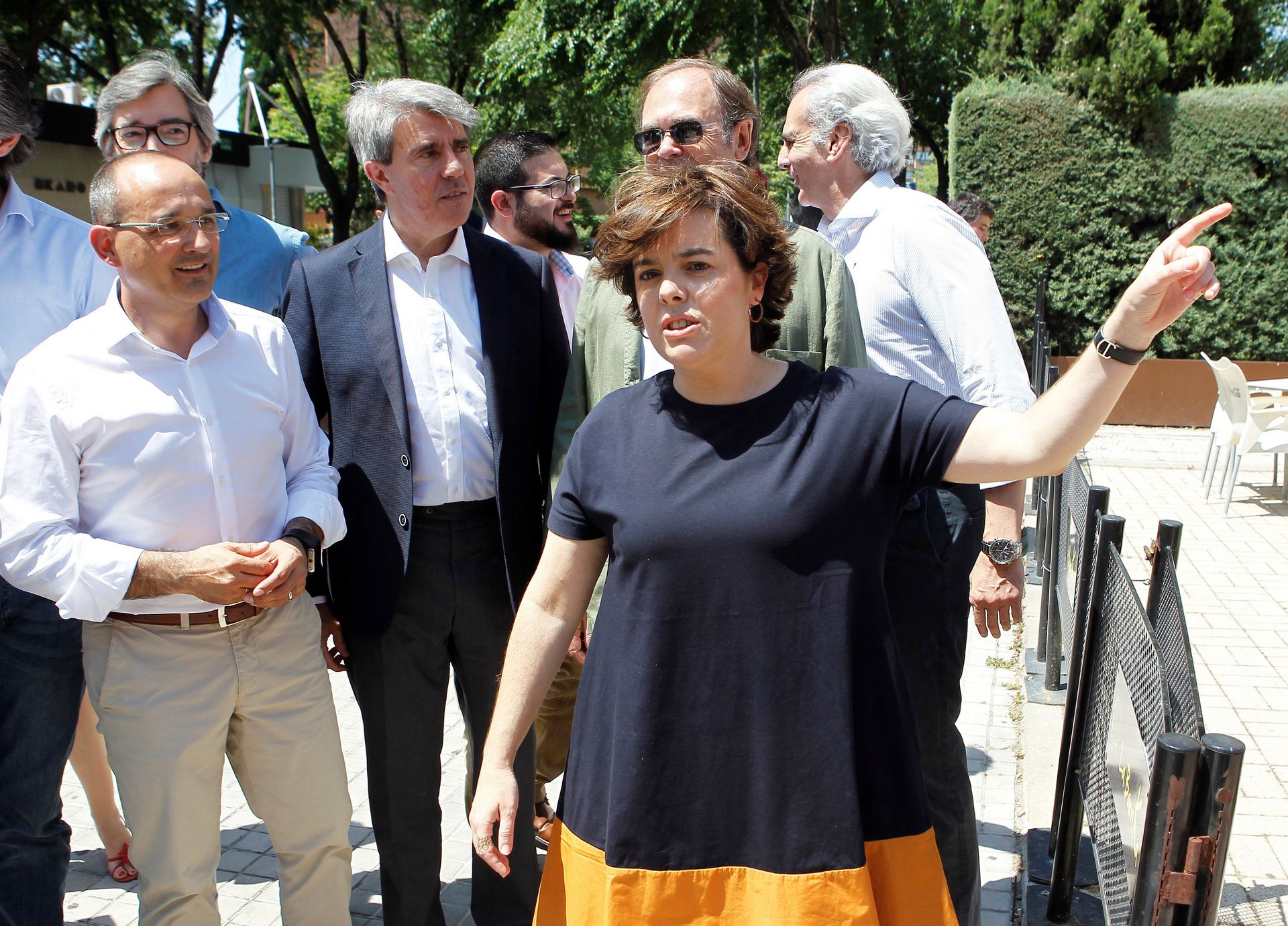 La candidata a la Presidencia del PP Soraya Sáenz de Santamaría.