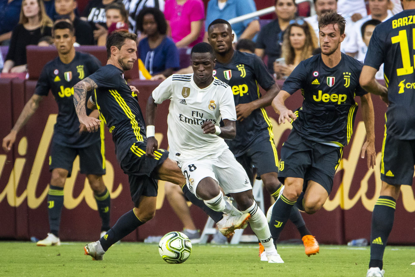 El brasileño Vinicius Junior está siendo una de las sensaciones de la pretemporada del Real Madrid.