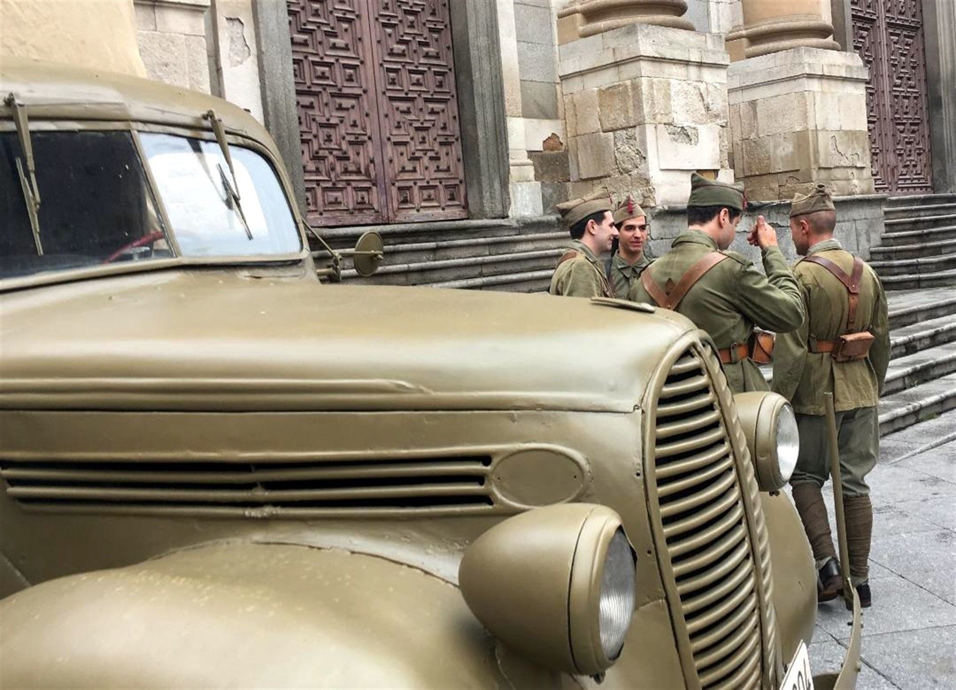 Imagen de archivo tomada durante el rodaje de la última película de Alejandro Amenábar.