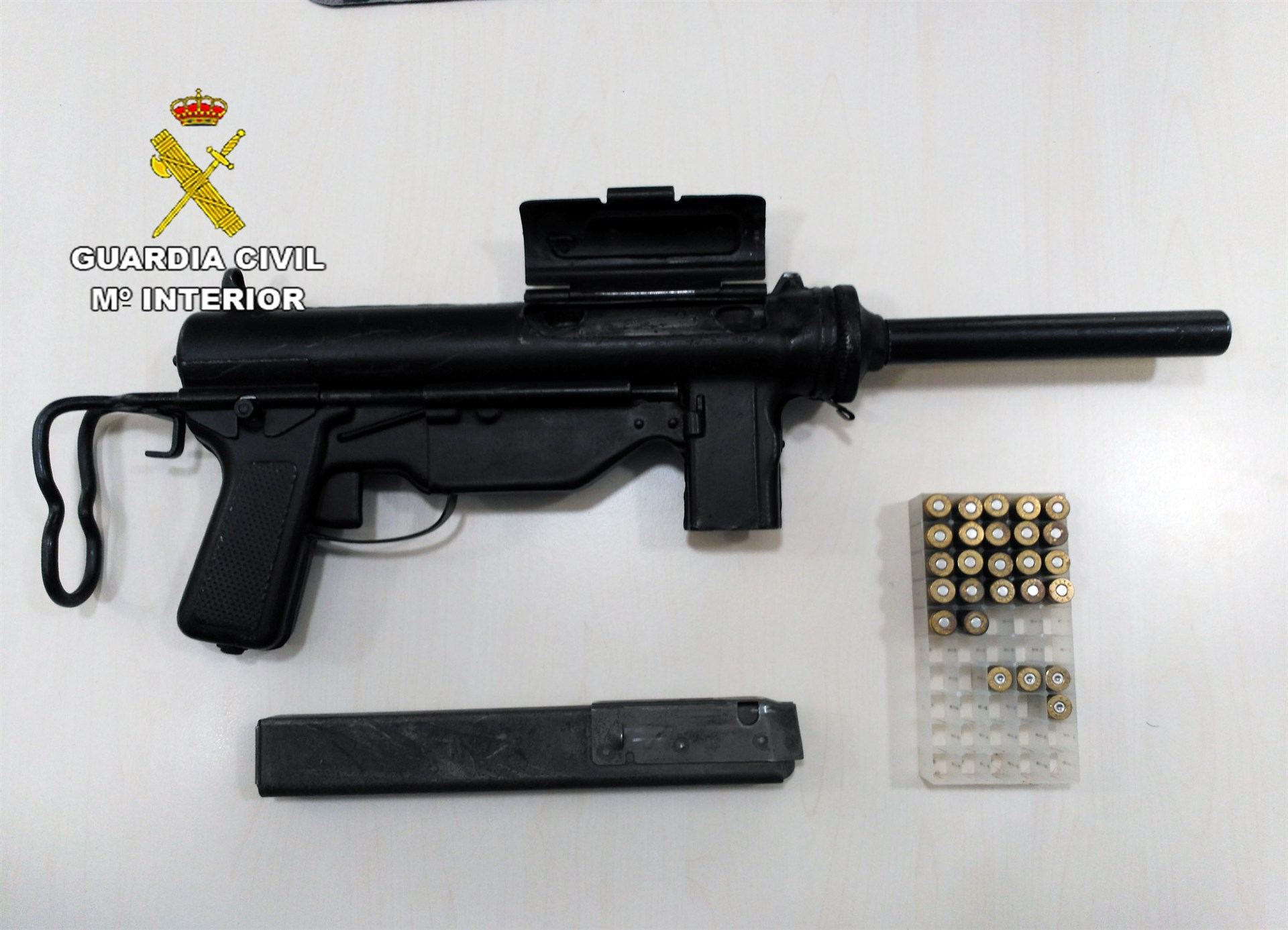 Imagen del arma intervenida por la Guardia Civil en Cieza (Murcia)