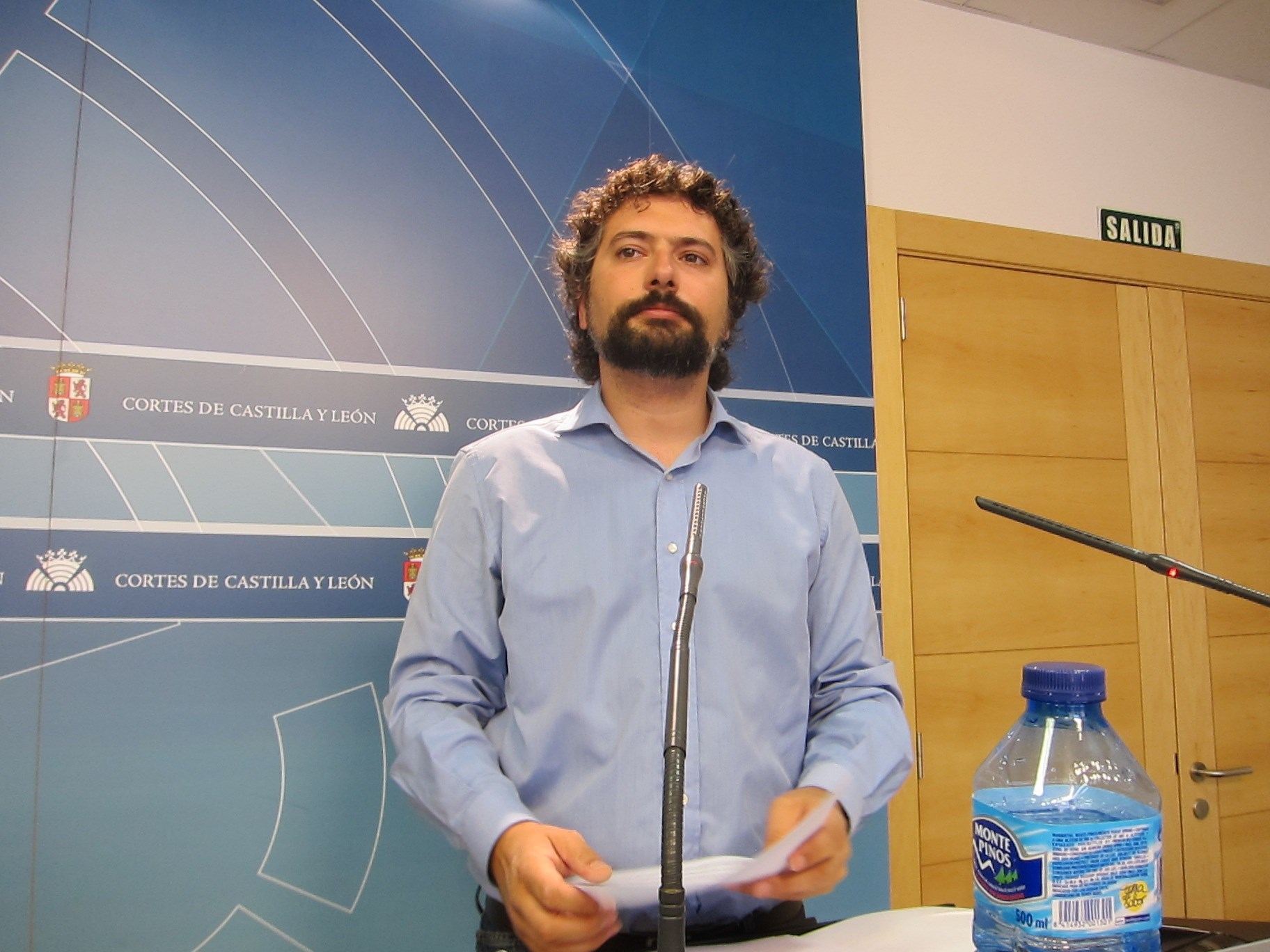 El político José Sarrión es el portavoz del grupo de IU-Equo en Castilla y León.