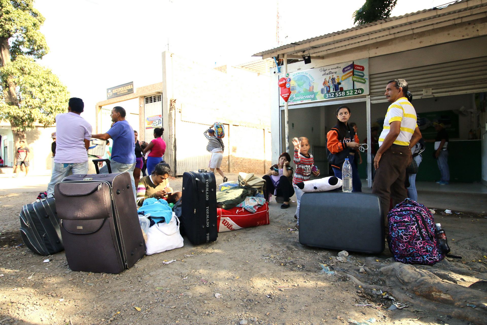 Venezolanos exiliados en la ciudad de Cúcuta (Colombia).
