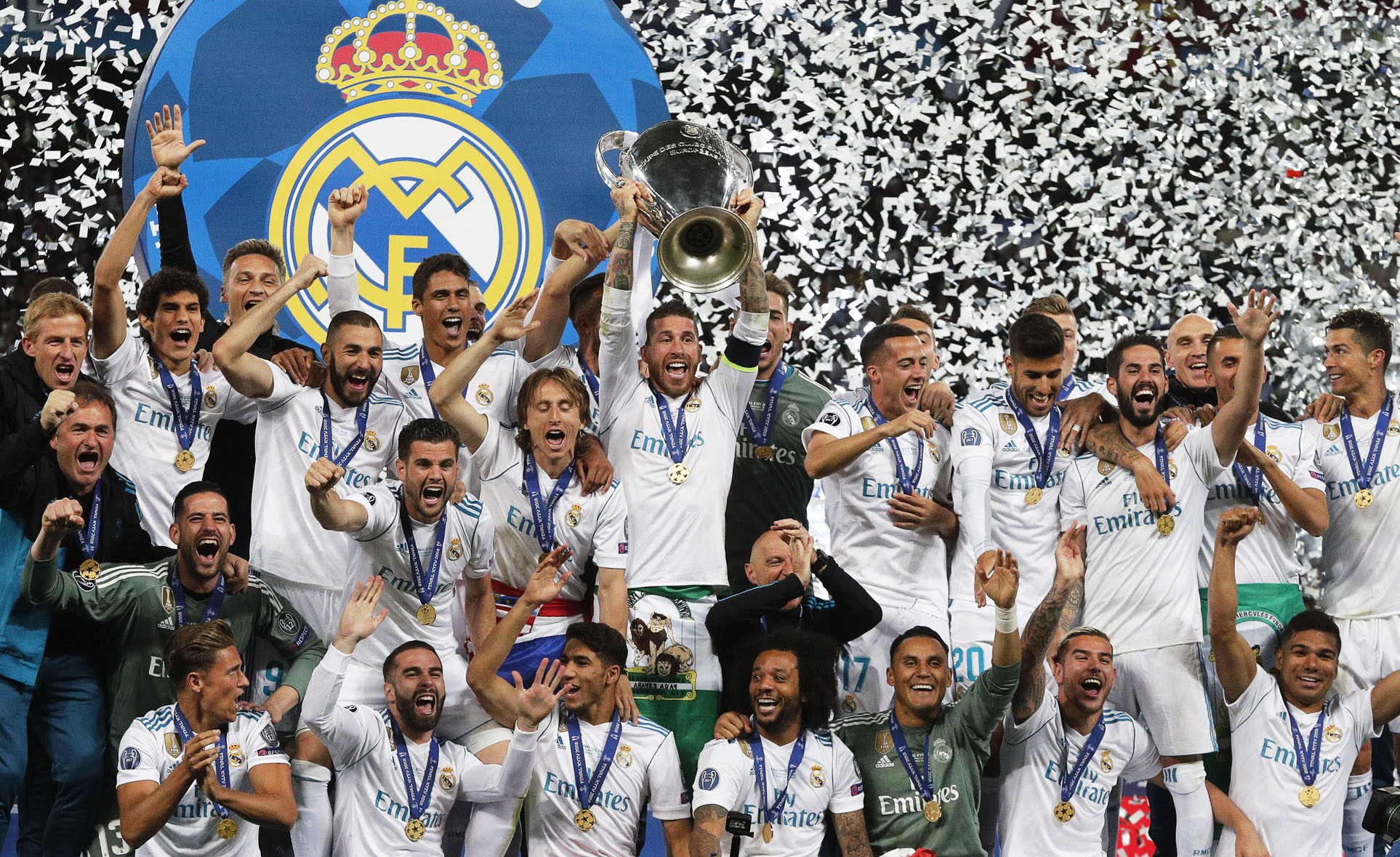 El Real Madrid ganó en Kiev el pasado mes de mayo su tercera Liga de Campeones consecutiva, la cuarta en las últimas cinco ediciones.