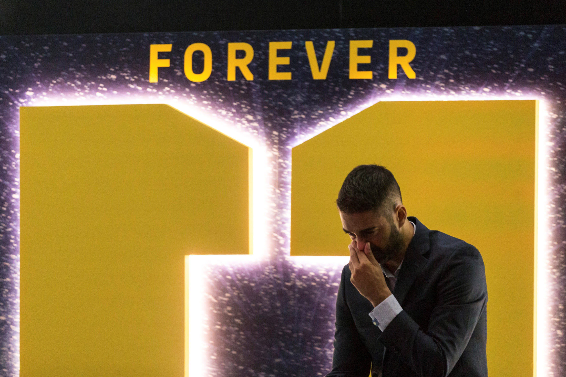 Juan Carlos Navarro, en su despedida como jugador del Barça.