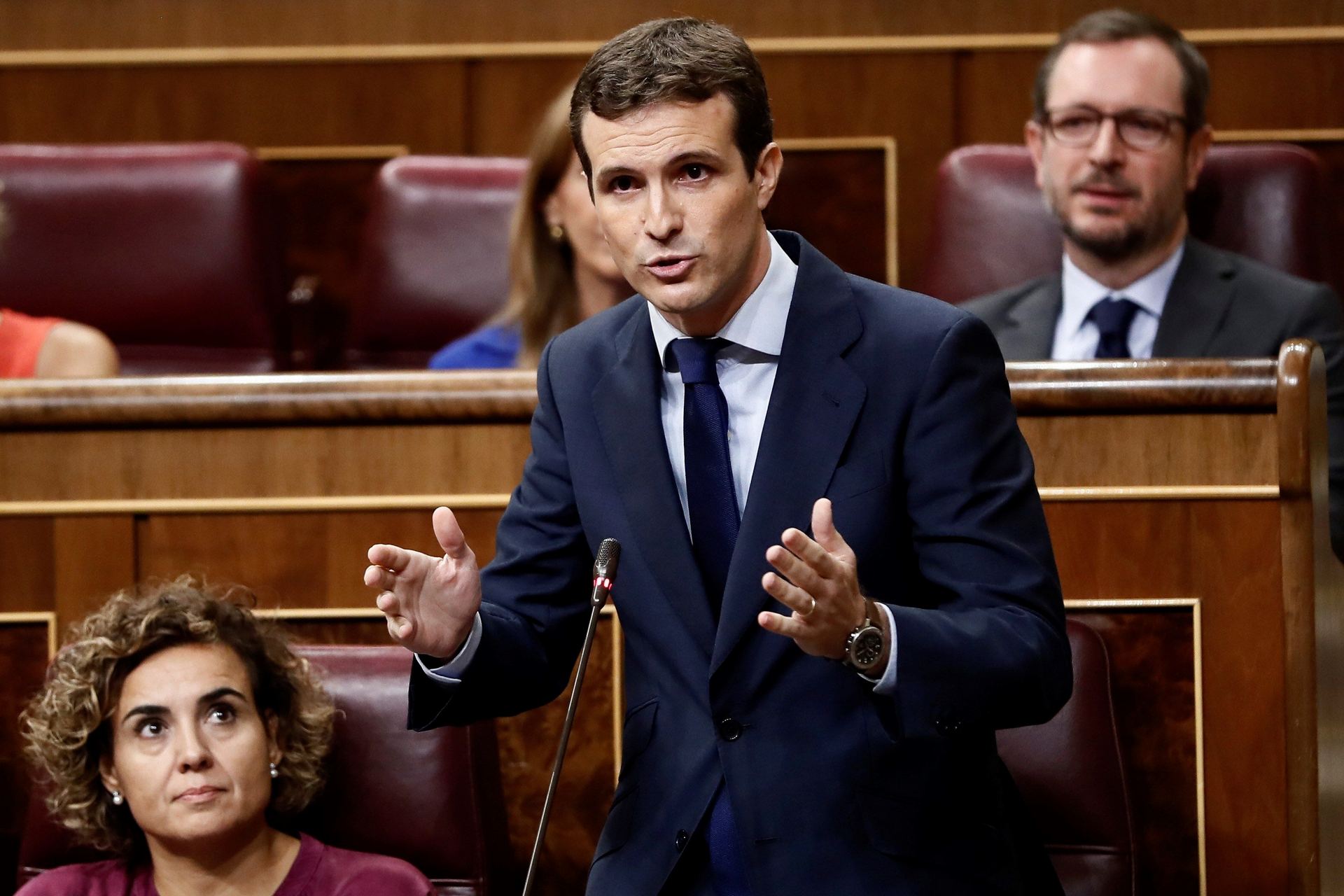 El presidente del Partido Popular, Pablo Casado.