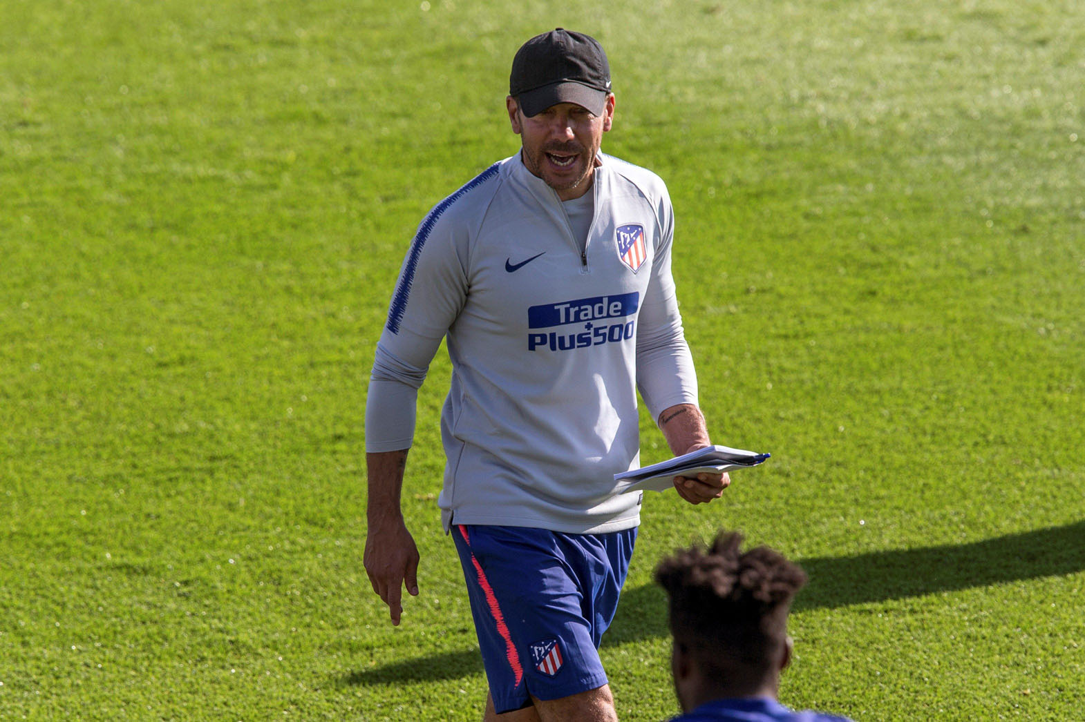 Diego Pablo Simeone, ayer.