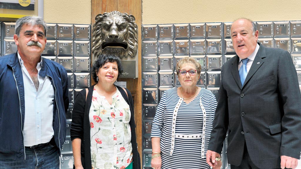 De izquierda a derecha: Tomás Poza, Sabina Sanz, Purificación Otero y Fernando del Pozo.