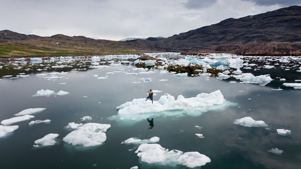 Una de las fotografías del proyecto ‘Iceberg Nations’ que se puede encontrar en la exposición