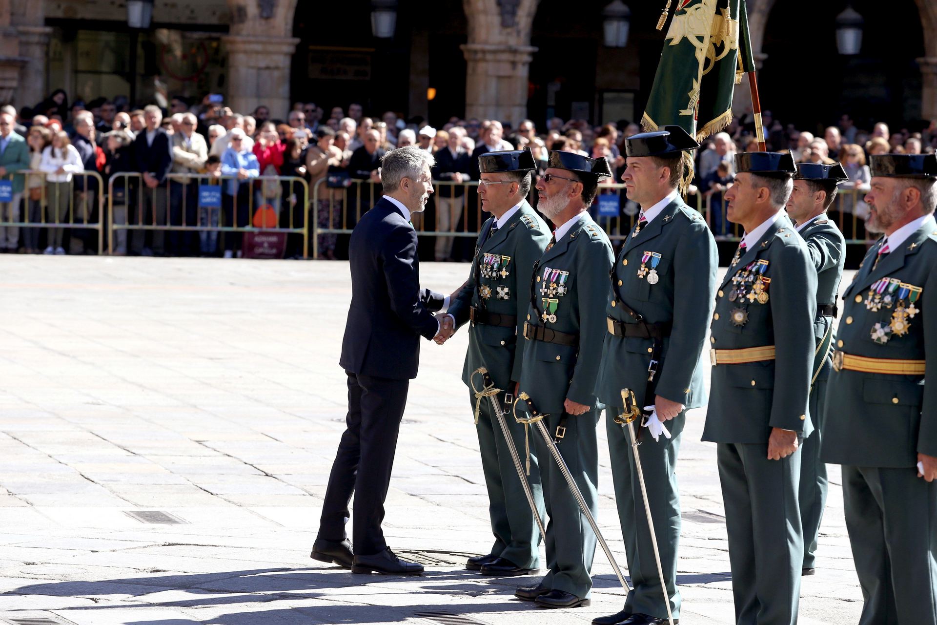 El ministro del Interior, Fernando Grande-Marlaska, preside el acto.