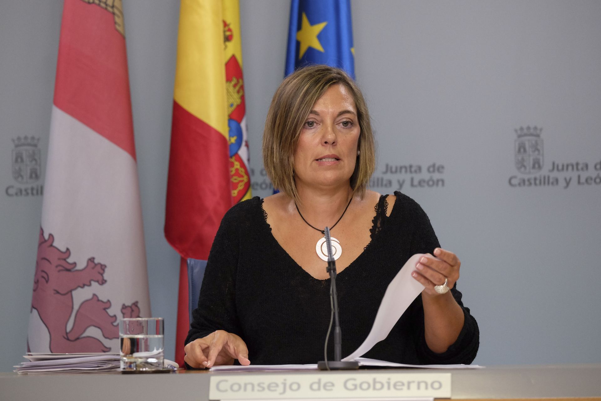 La portavoz de la Junta, Milagros Marcos.