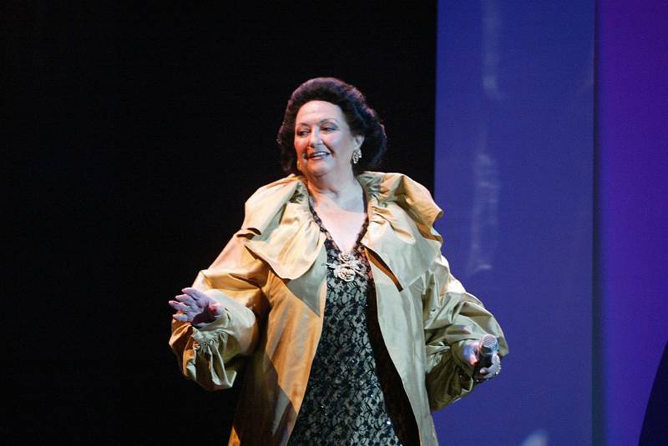 La soprano española Montserrat Caballé.