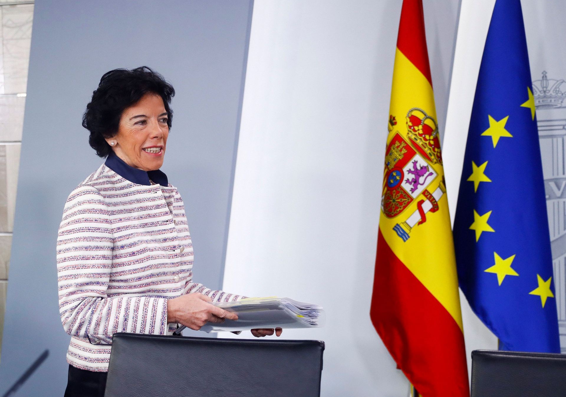 La ministra de Educación y portavoz del Gobierno, Isabel Celaá.
