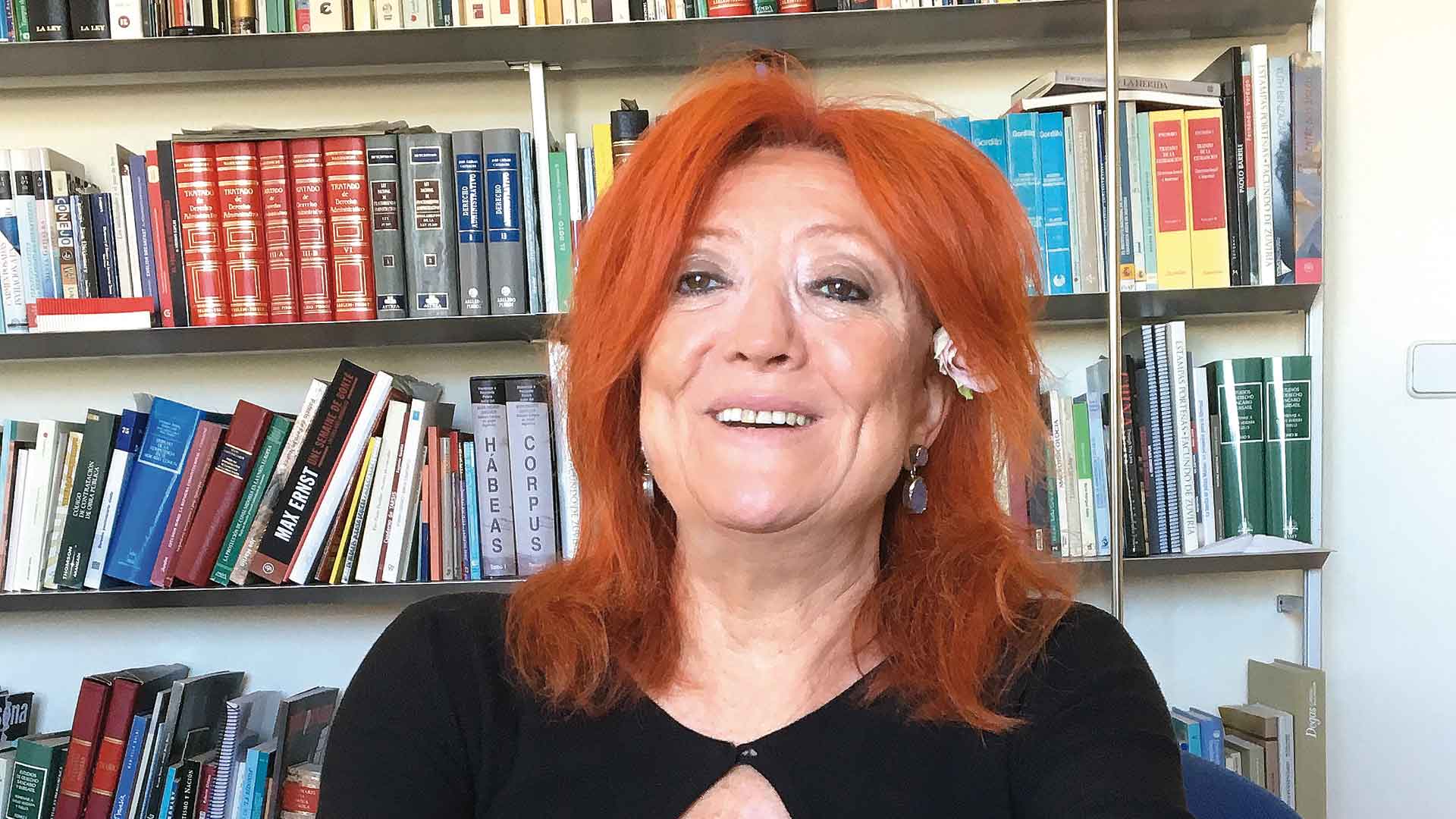 Sheila Cremaschi en su casa de Madrid.