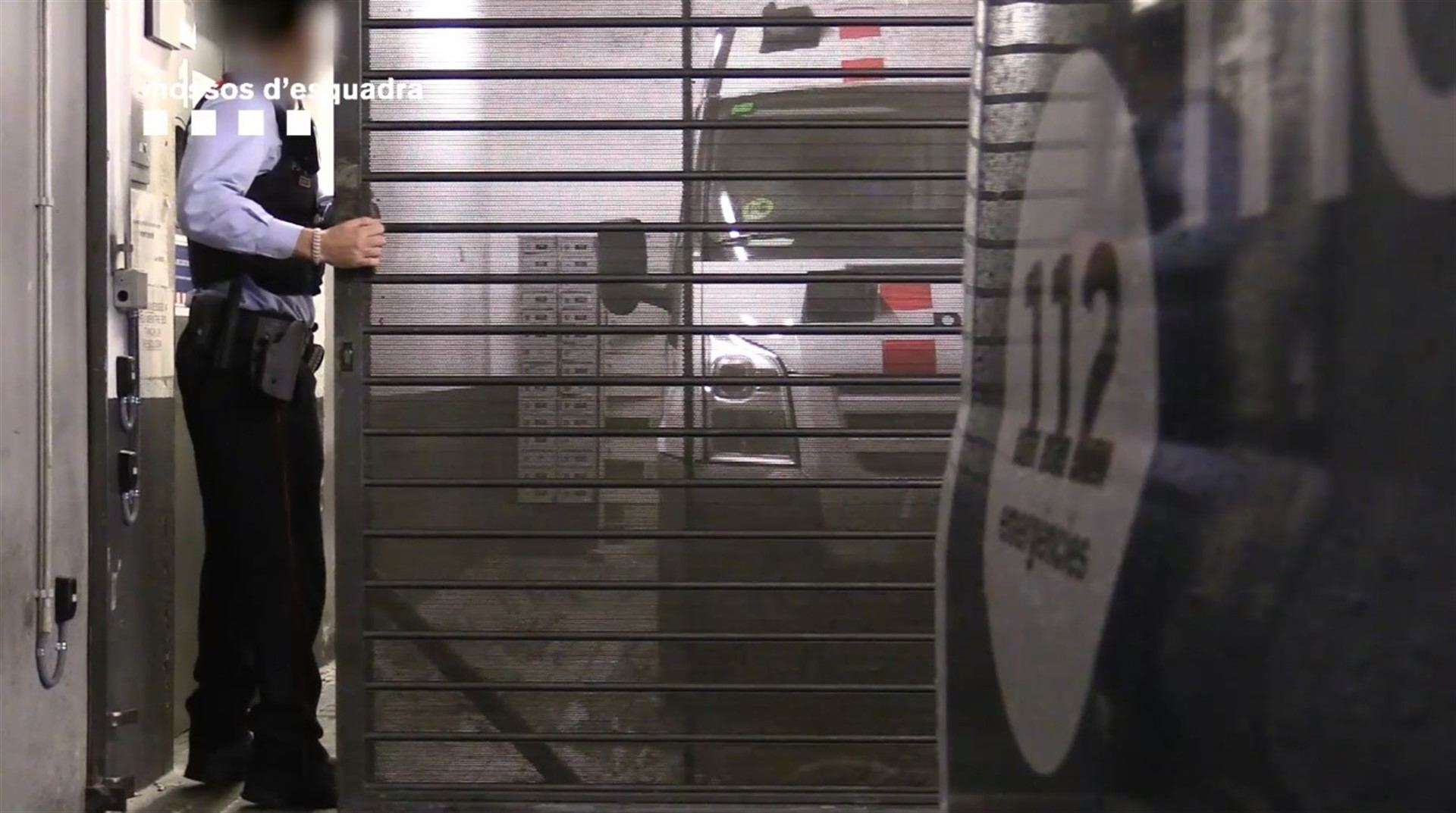 Traslado de los detenidos por los Mossos D’Esquadra.