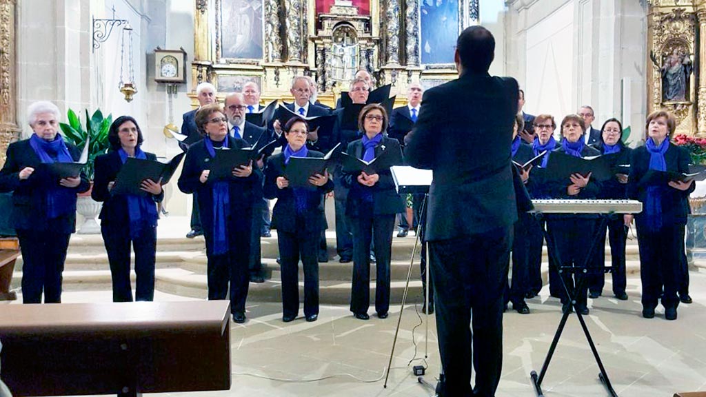 Una de las agrupaciones segovianas, en una edición pasada del ciclo navideño. /el adelantado