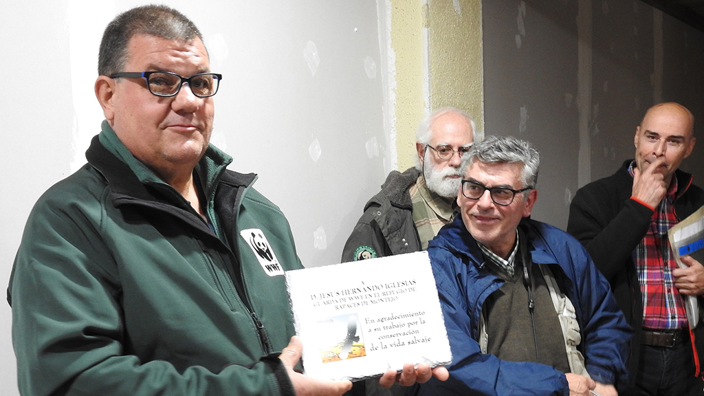 El guarda de WWF España homenajeado, Jesús Hernando.