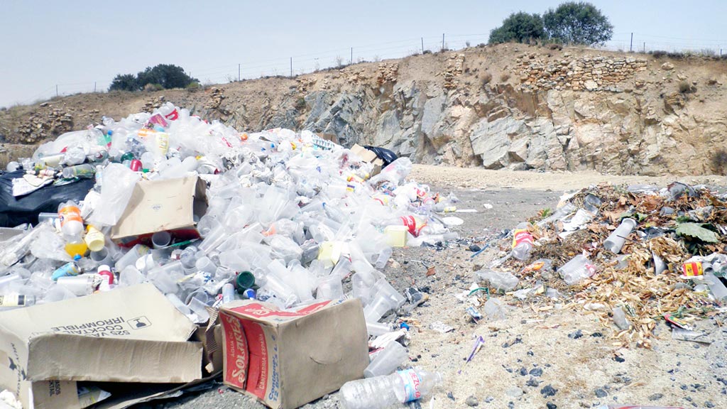 Estado actual en el que se encuentran los alrededores del Cerro de Los Almadenes. / el adelantado