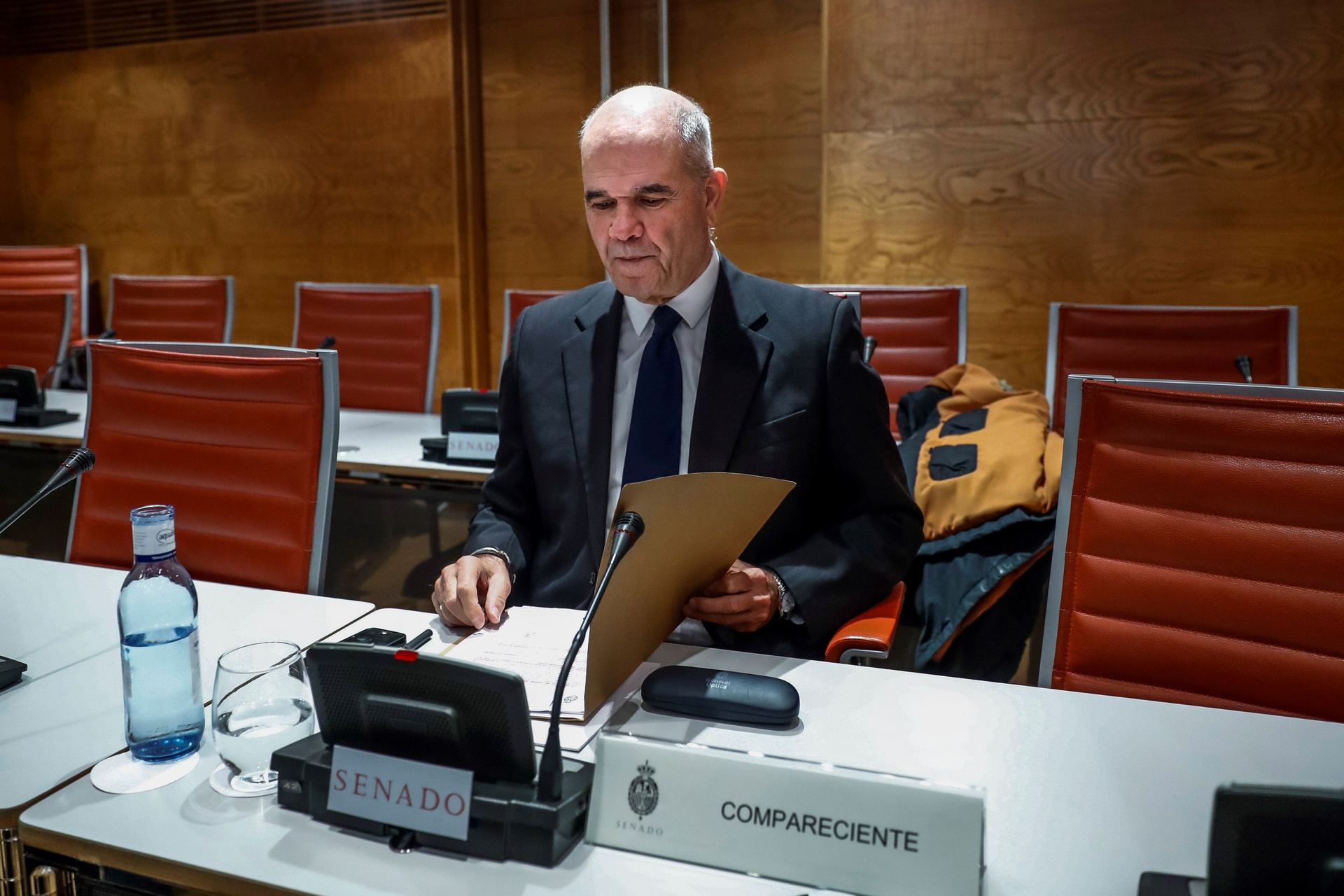 El expresidente andaluz, Manuel Chaves, comparece en el Senado.