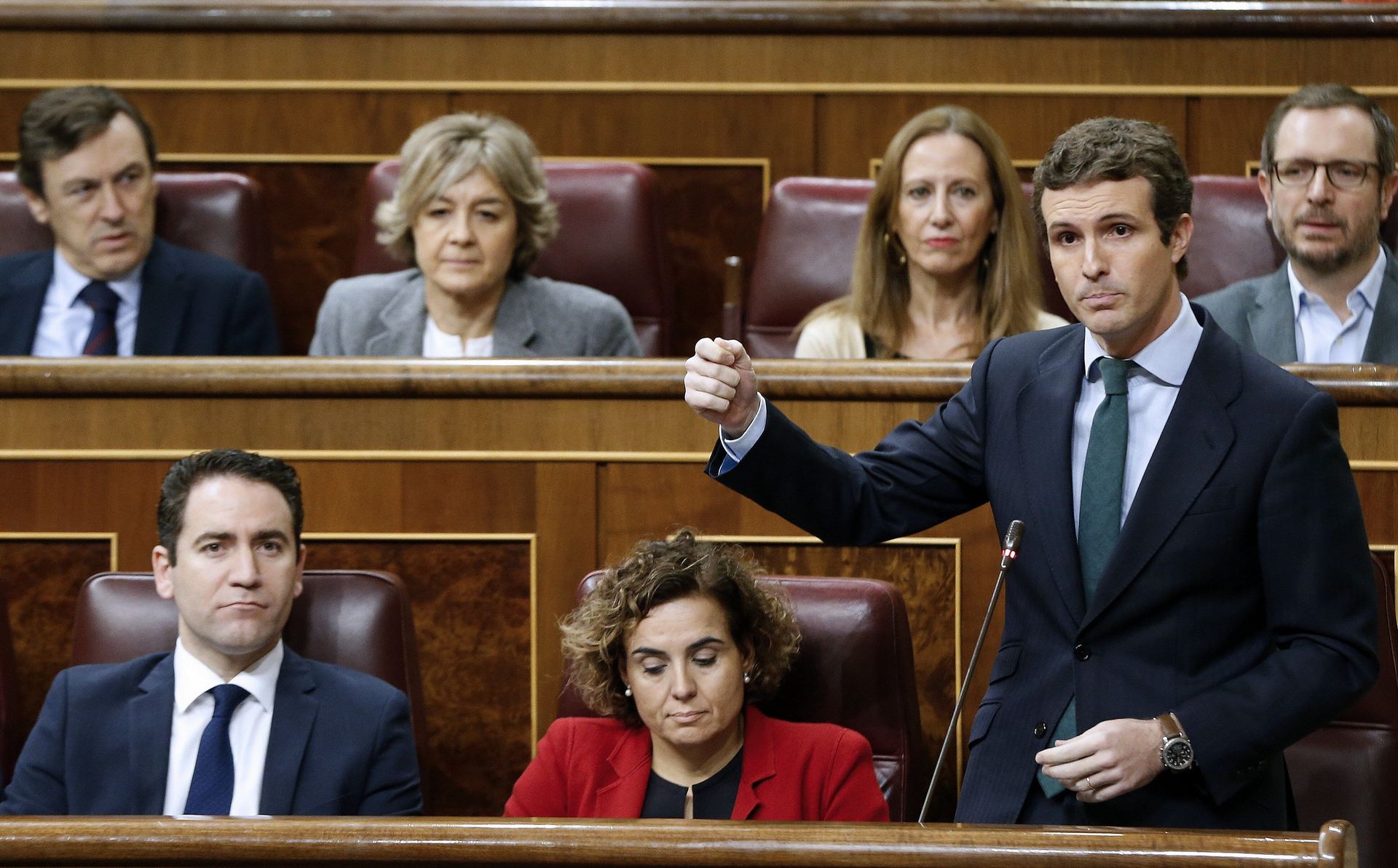 PP y Cs critican la finalidad del histórico viaje de Sánchez a Cuba 1 El presidente del PP, Pablo Casado.