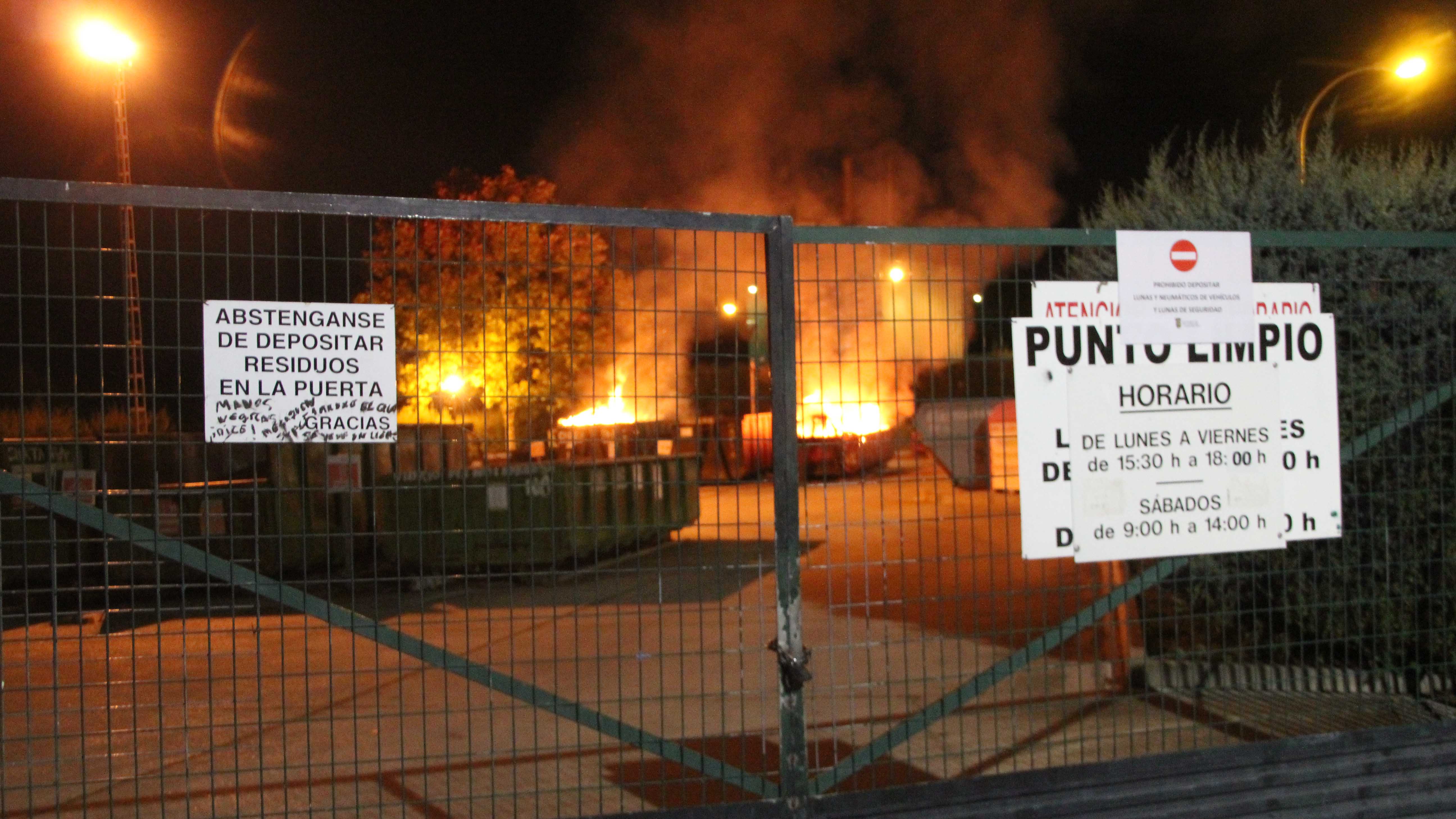 incendio punto limpio