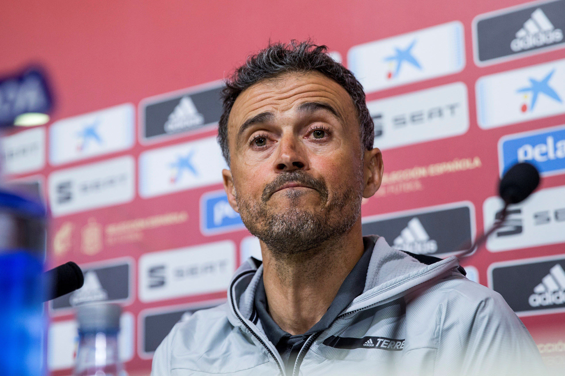 Luis Enrique, en rueda de prensa tras anunciarse la lista de convocados.