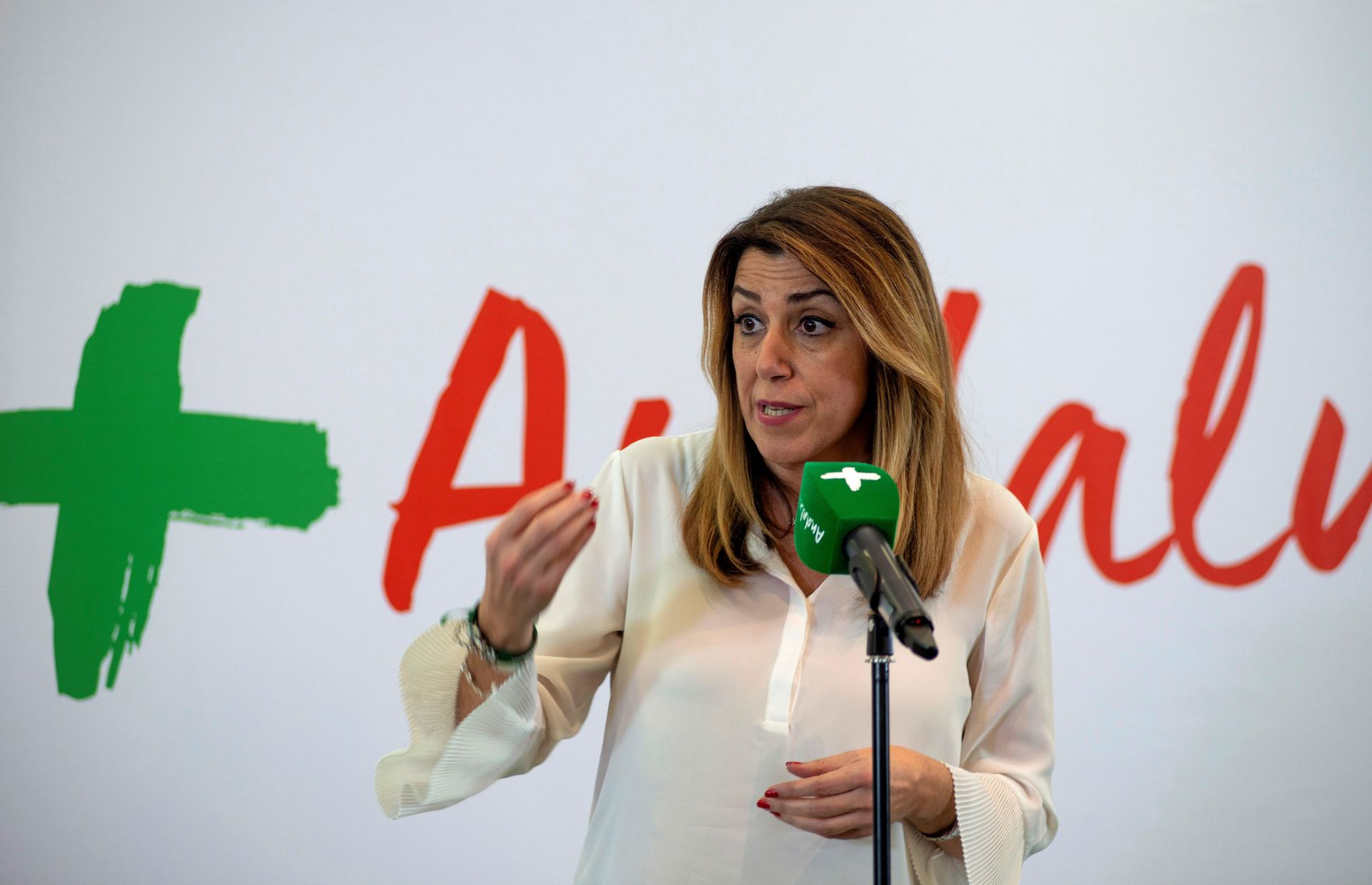 La presidenta de la Junta de Andalucía y candidata a la reelección, Susana Díaz.