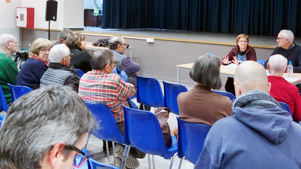 Agustín Moreno e Isi Berzal acto de IU