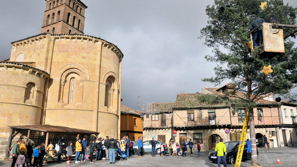 plaza de San Lorenzo en Navidad