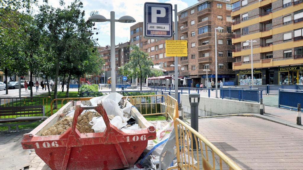 El PP dice que el "incumplimiento" de Luquero causará pérdidas al comercio 1 08-1kama_Parking-Jose-Zorrilla-Obras_KAM8204