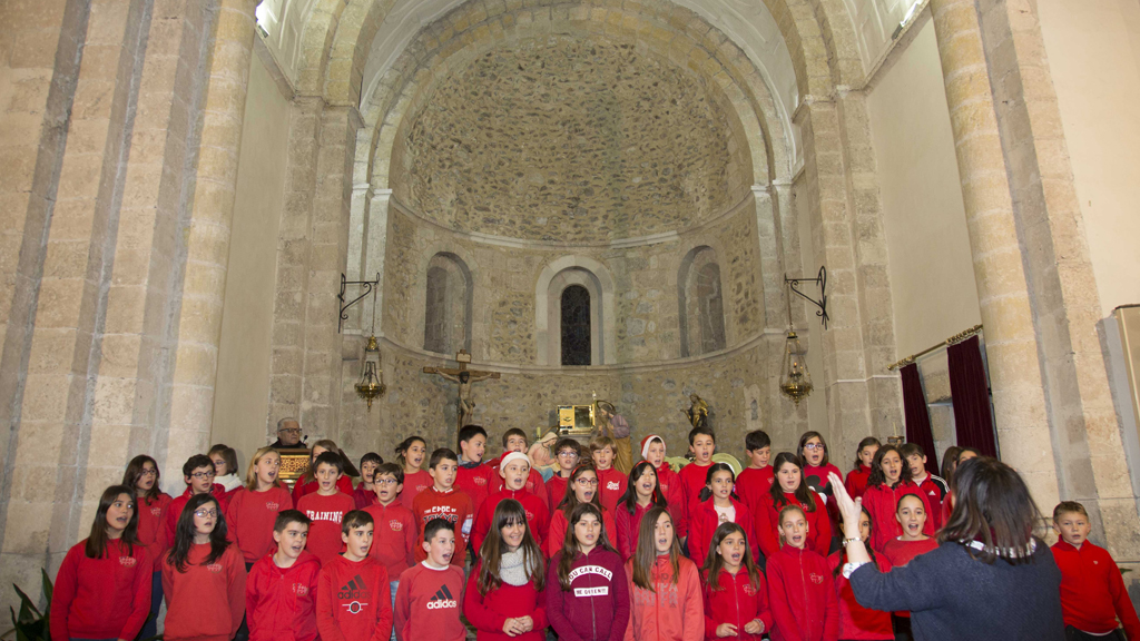 Grupo de Valverde del Majano en la Muestra Provincial de Villancicos del pasado año 2017.
