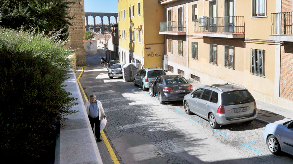 Calle Alamillo en el barrio de El Salvador