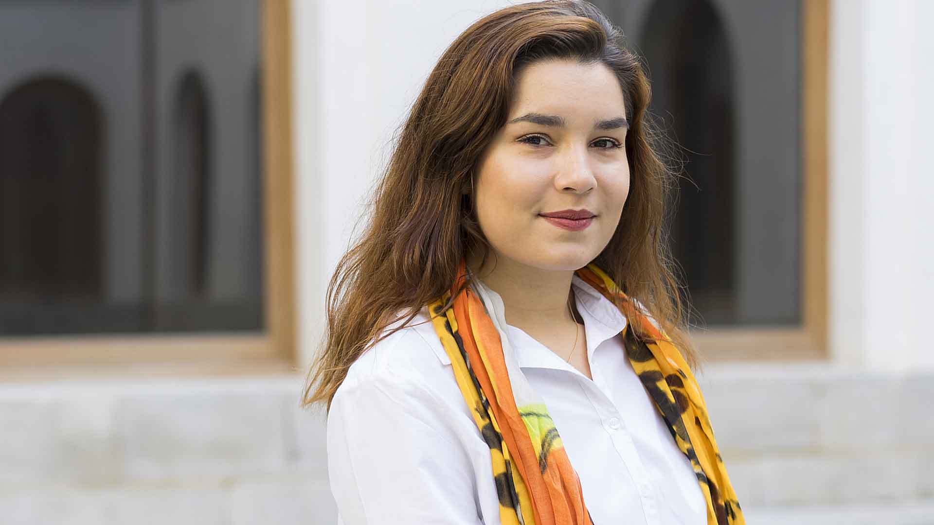 Laura Ortega estudia segundo curso de Comunicación en el campus de IE en Segovia. / Roberto Arribas