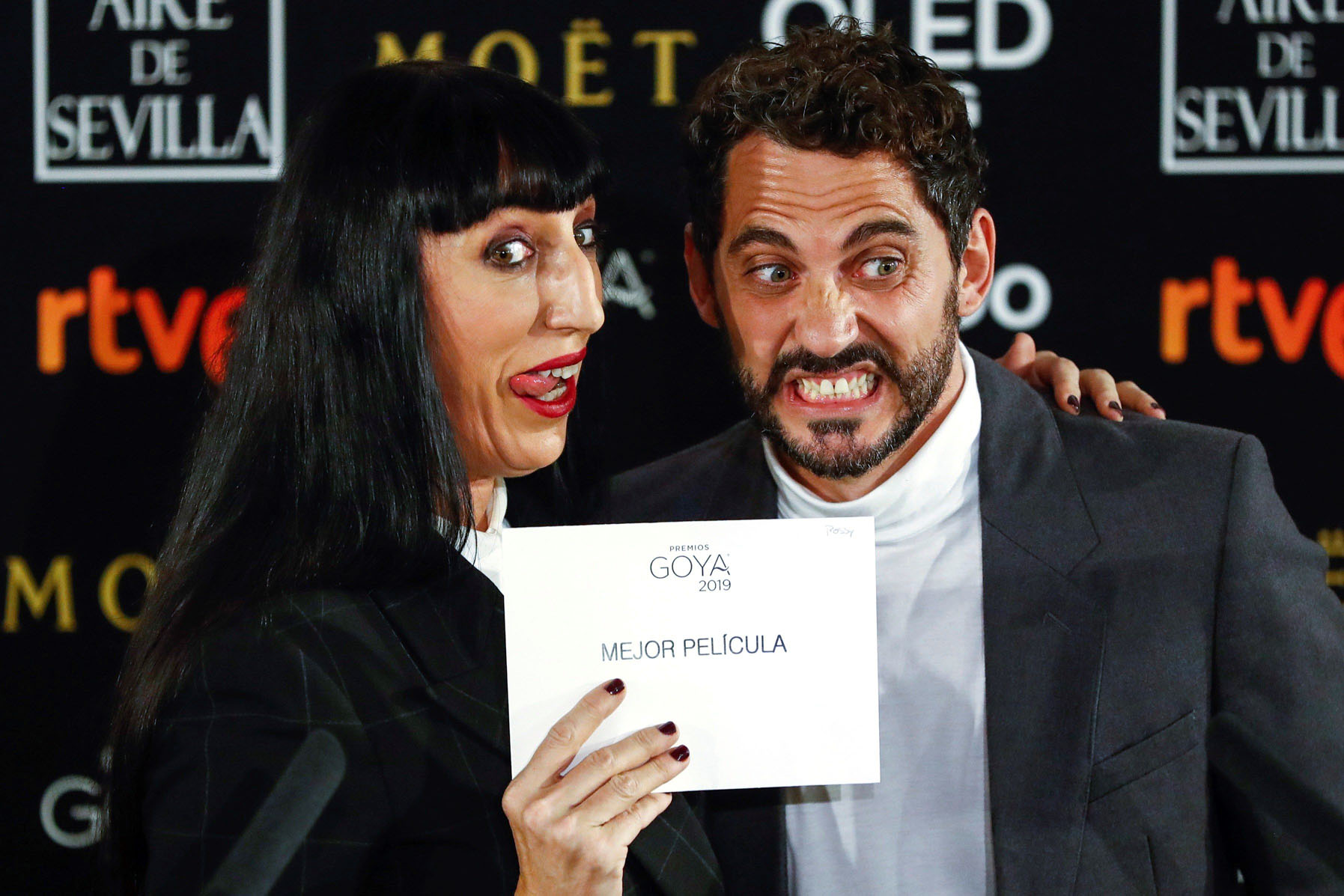 Rossy de Palma y Paco León presentaron las candidaturas de los próximos Premios Goya.