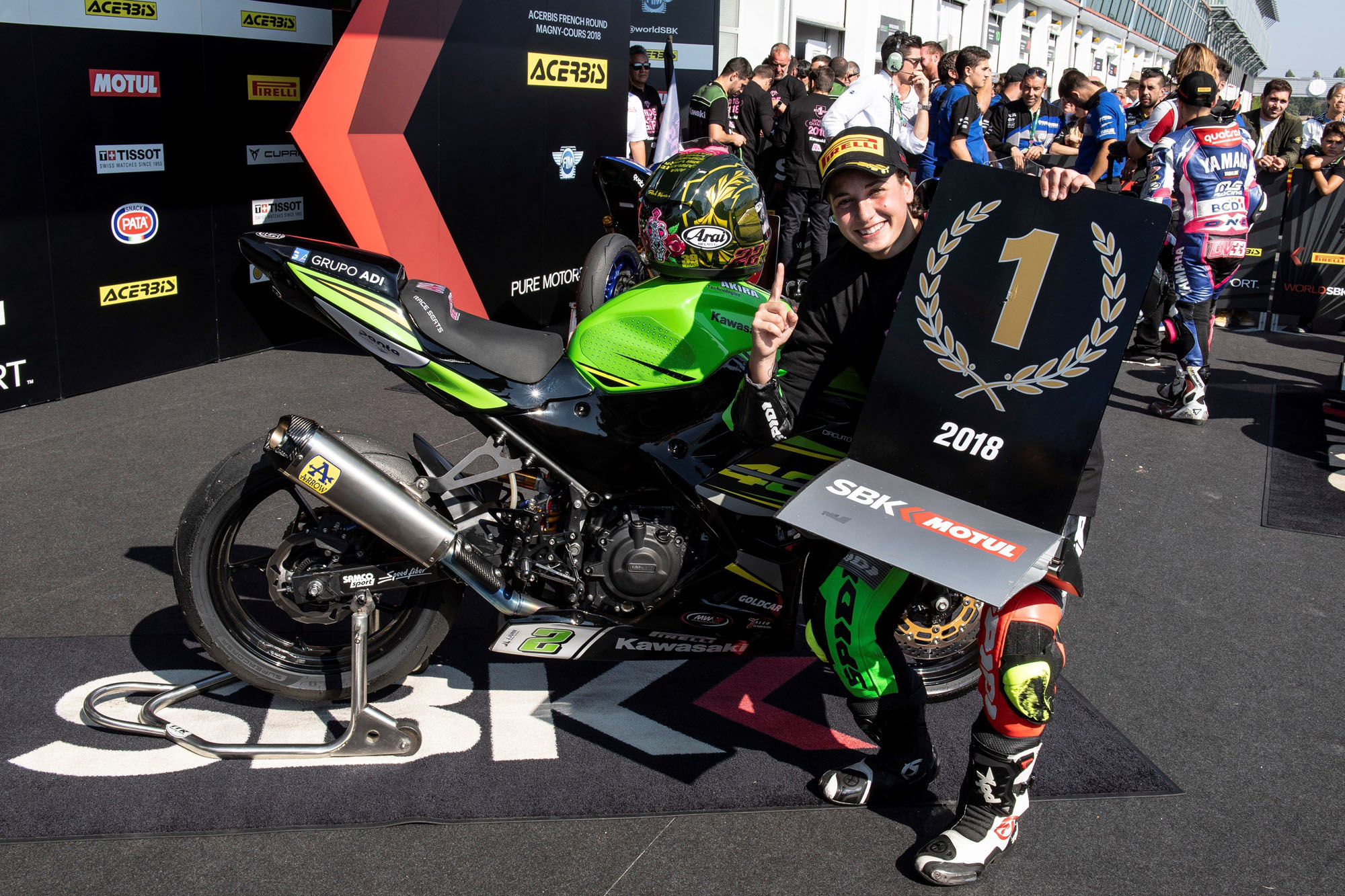 Ana Carrasco se convirtió en la primera mujer que gana un Mundial de Velocidad de motociclismo.